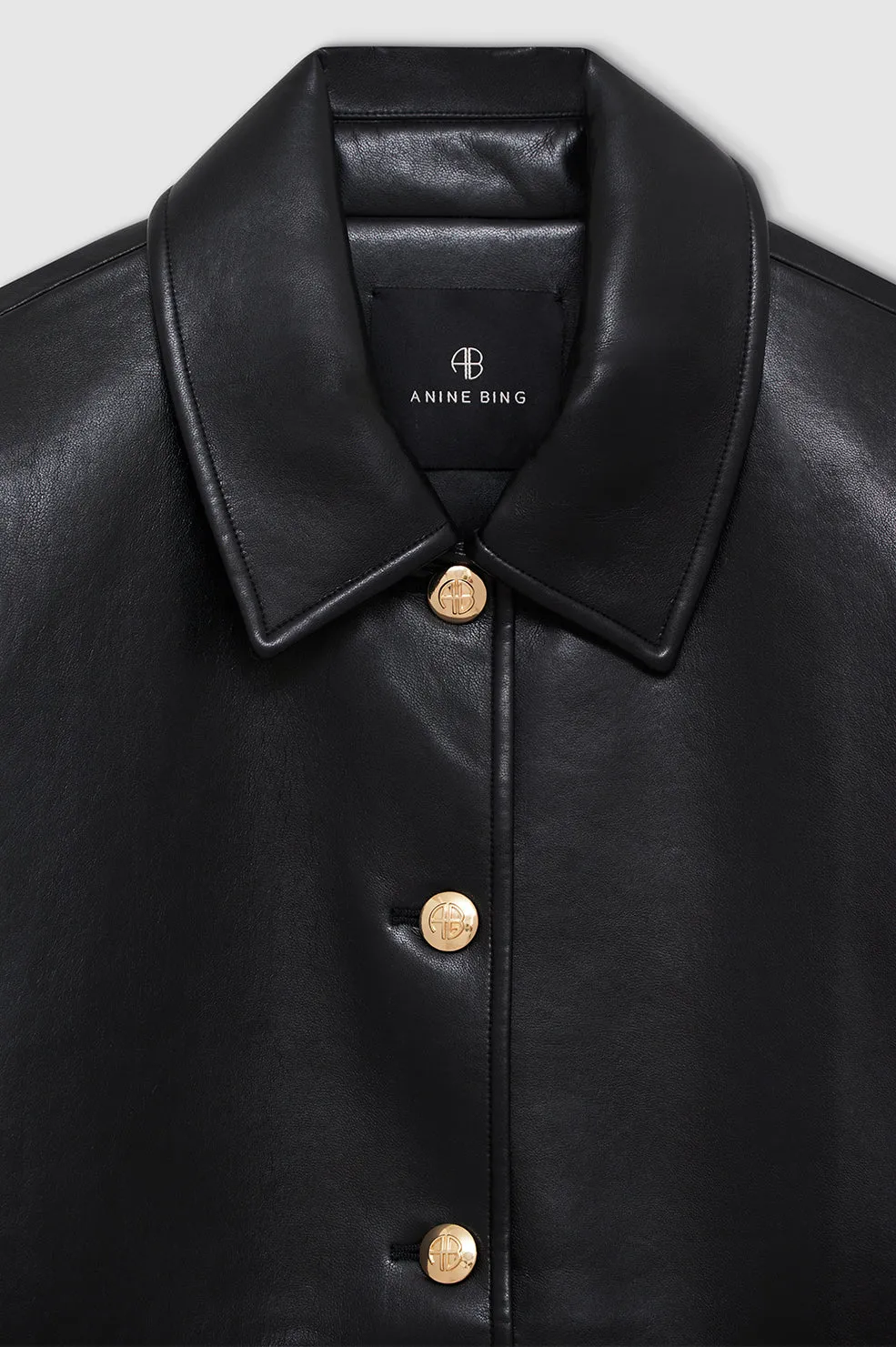 Luca Jacket - Black Recycled Leather -ANINE BING
