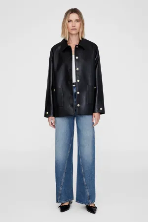 Luca Jacket - Black Recycled Leather -ANINE BING