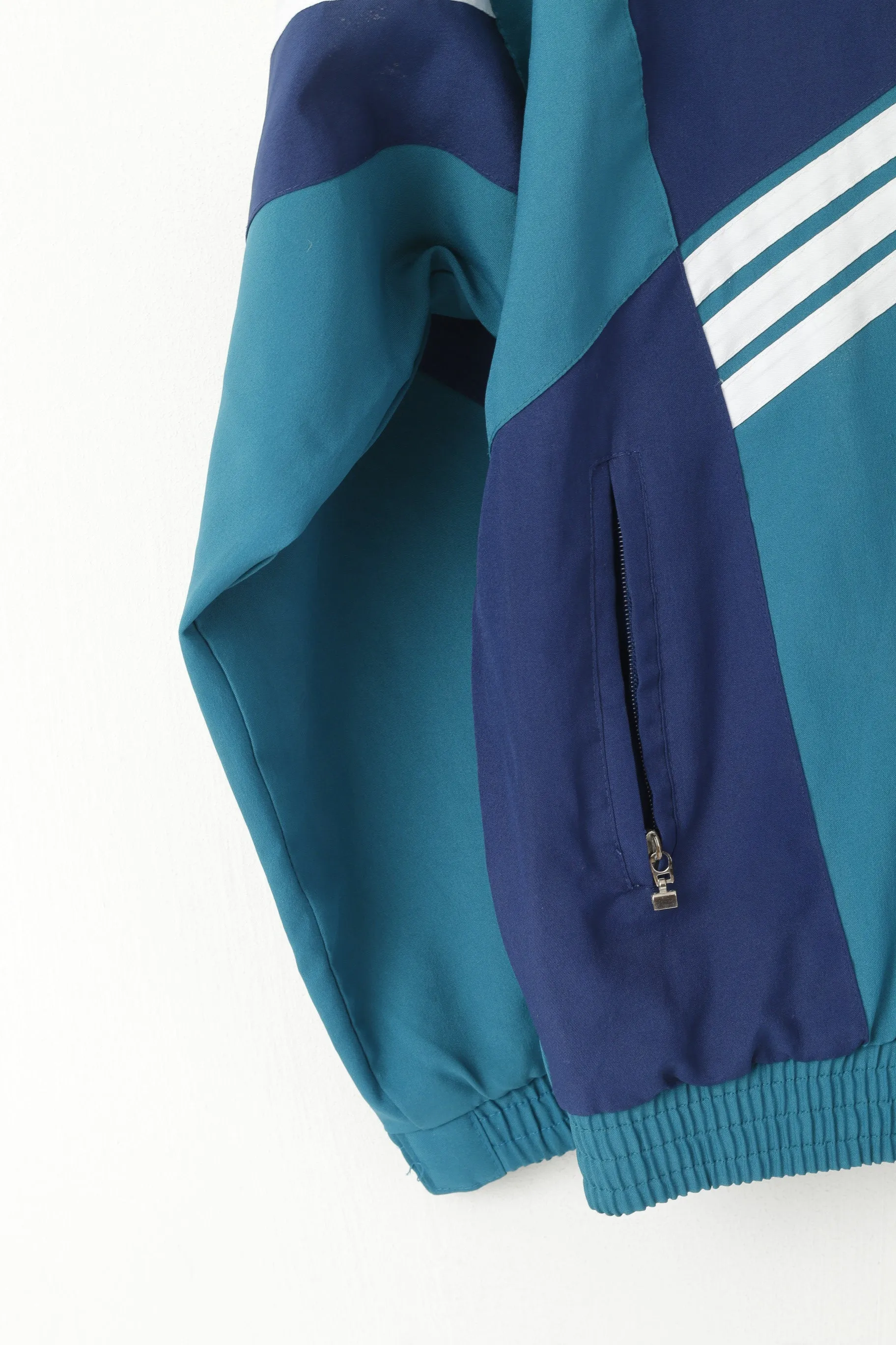 Lucky Men M Jacket Green Vintage Full Zipper Mesh Lined Activewear Tracksuit Top