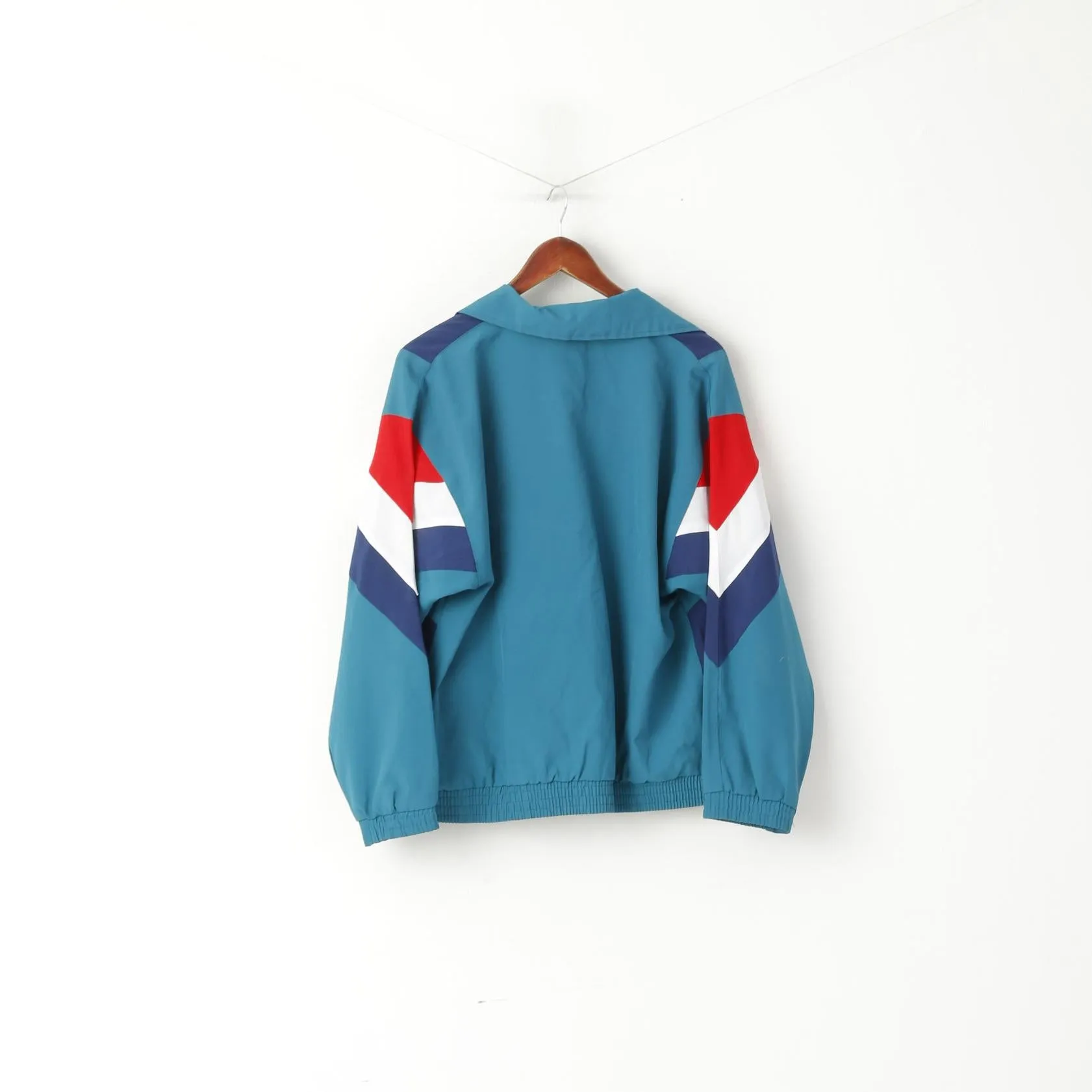 Lucky Men M Jacket Green Vintage Full Zipper Mesh Lined Activewear Tracksuit Top