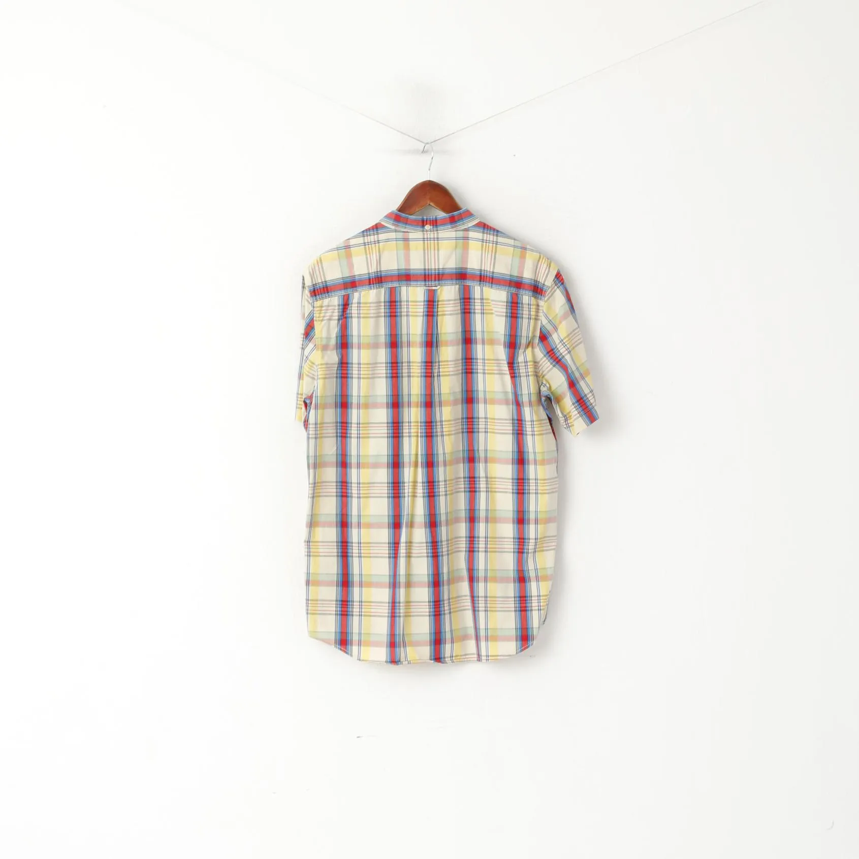 Lyle & Scott Men L Casual Shirt Multicolour Check Button Down Collar Regular Fit Top