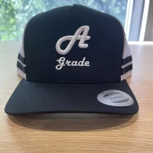 Macleod - "A Grade" Trucker Cap - Black & White