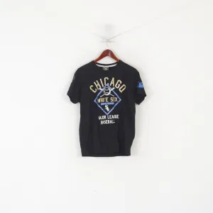 Majestic Athletic Men M Shirt Black Cotton White Sox Major League Baseball Top