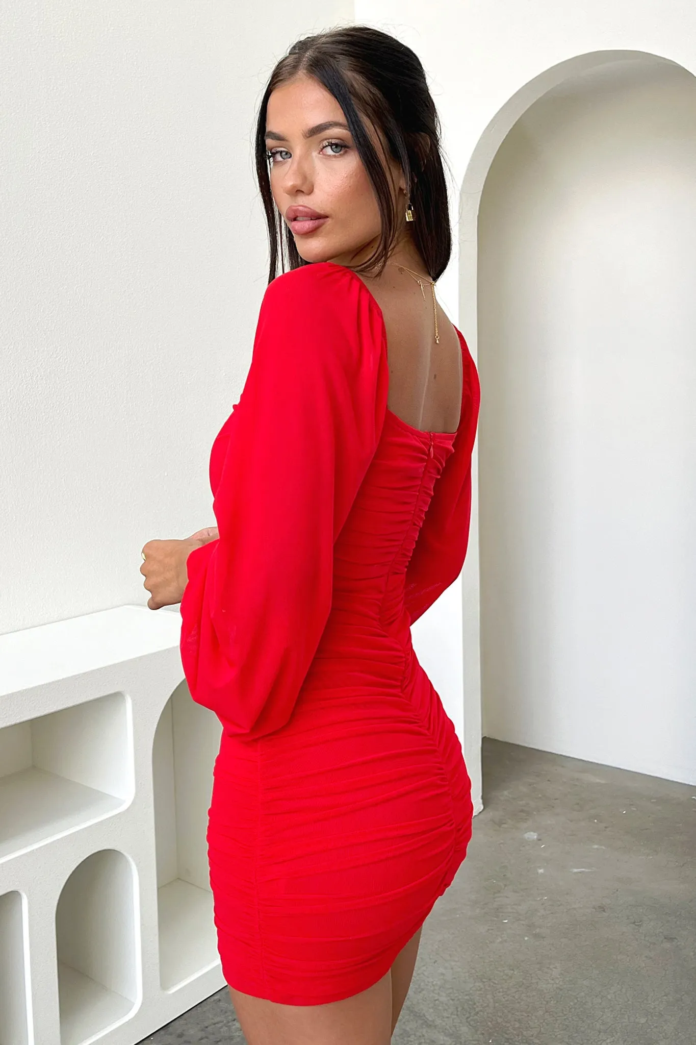 Marie Dress - Red