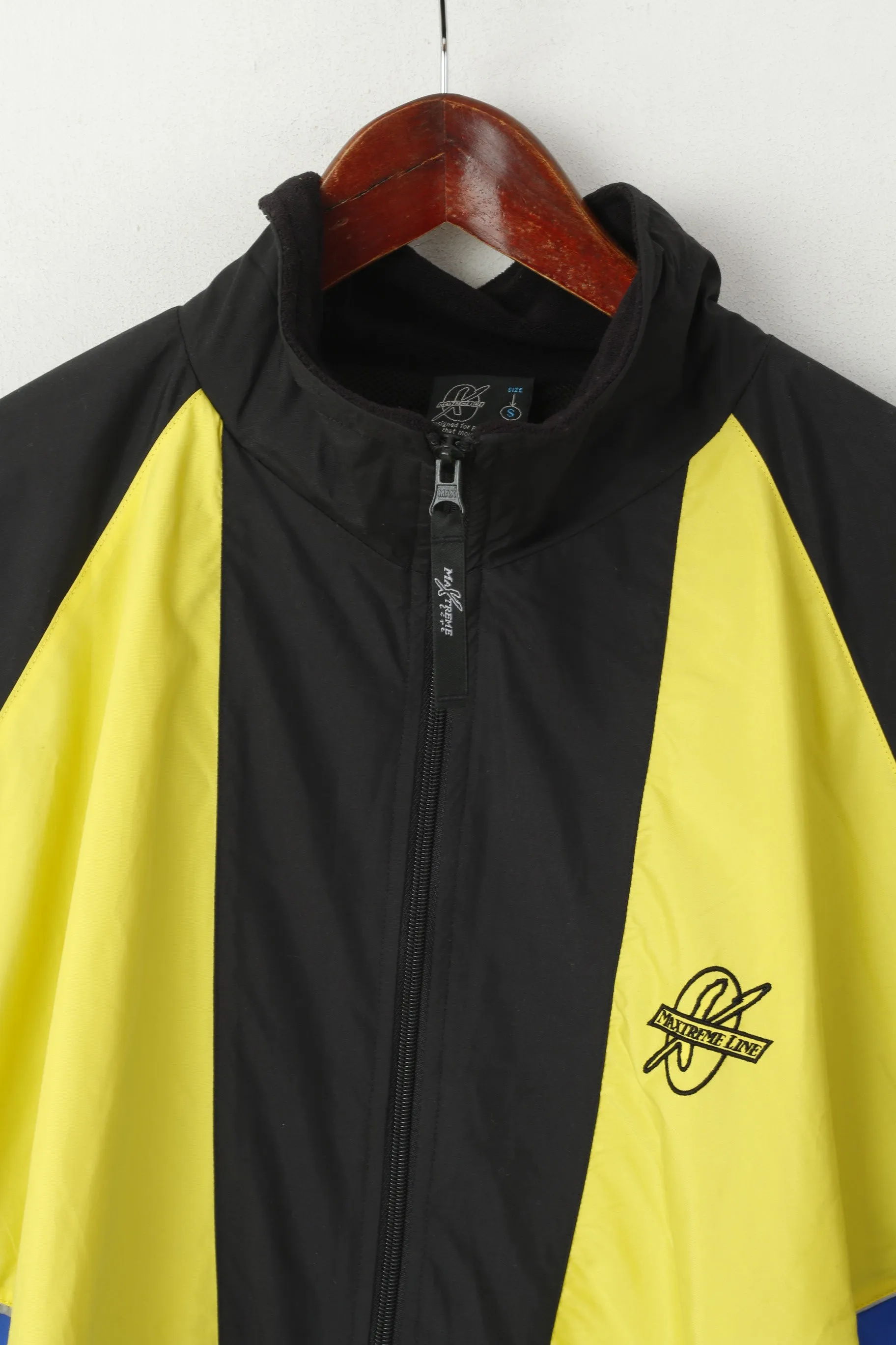Maxtreme Line Men S Jacket Black Bike Run Activewear Training Zip Up Cycling Top