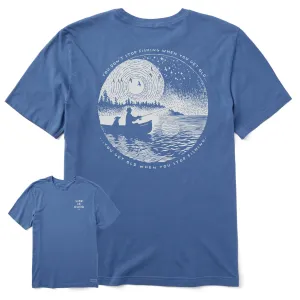 Men's Don't Stop Fishing Scene Short Sleeve Crusher Tee Life is Good