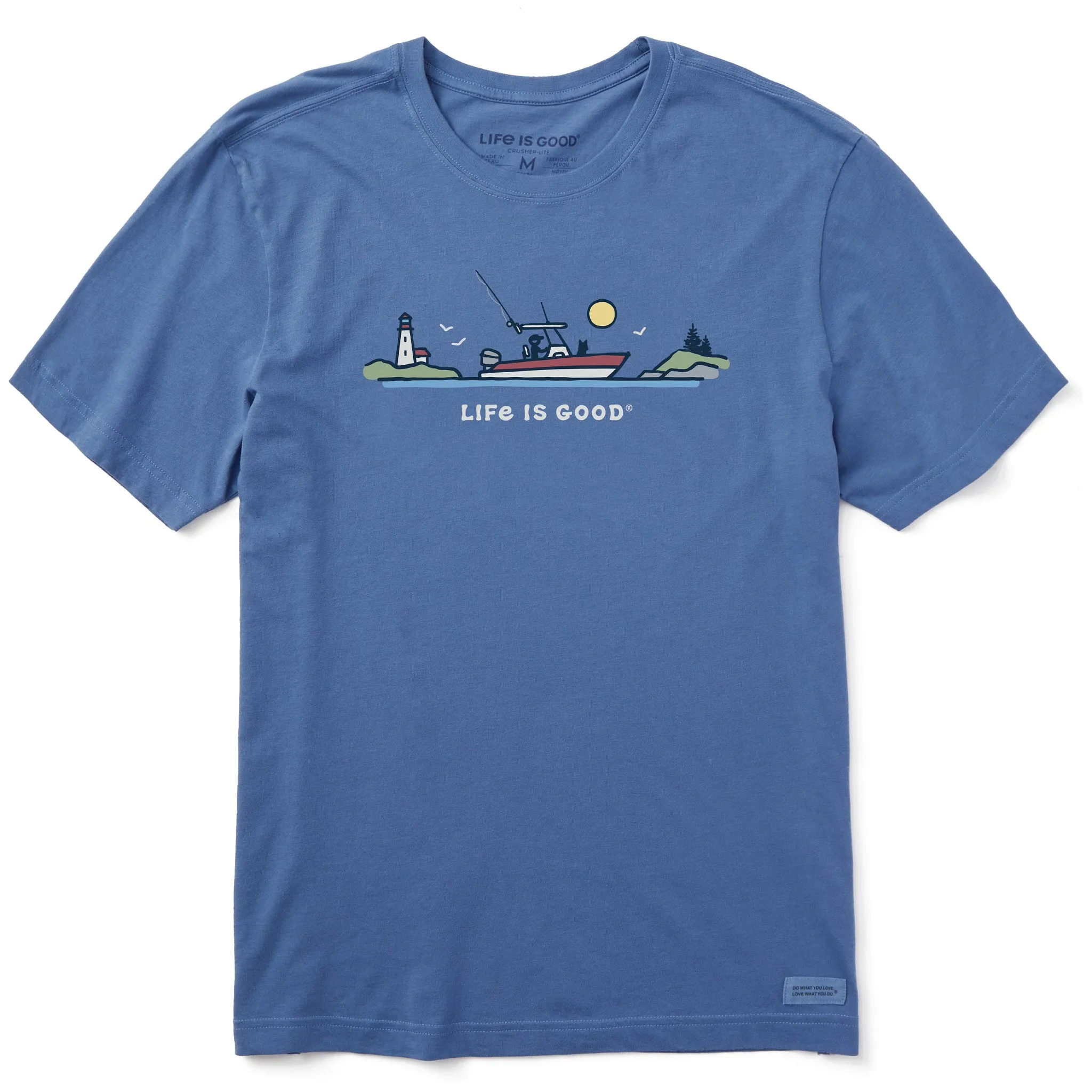 Men's Fishing Boat Vista Short Sleeve Tee Life is Good