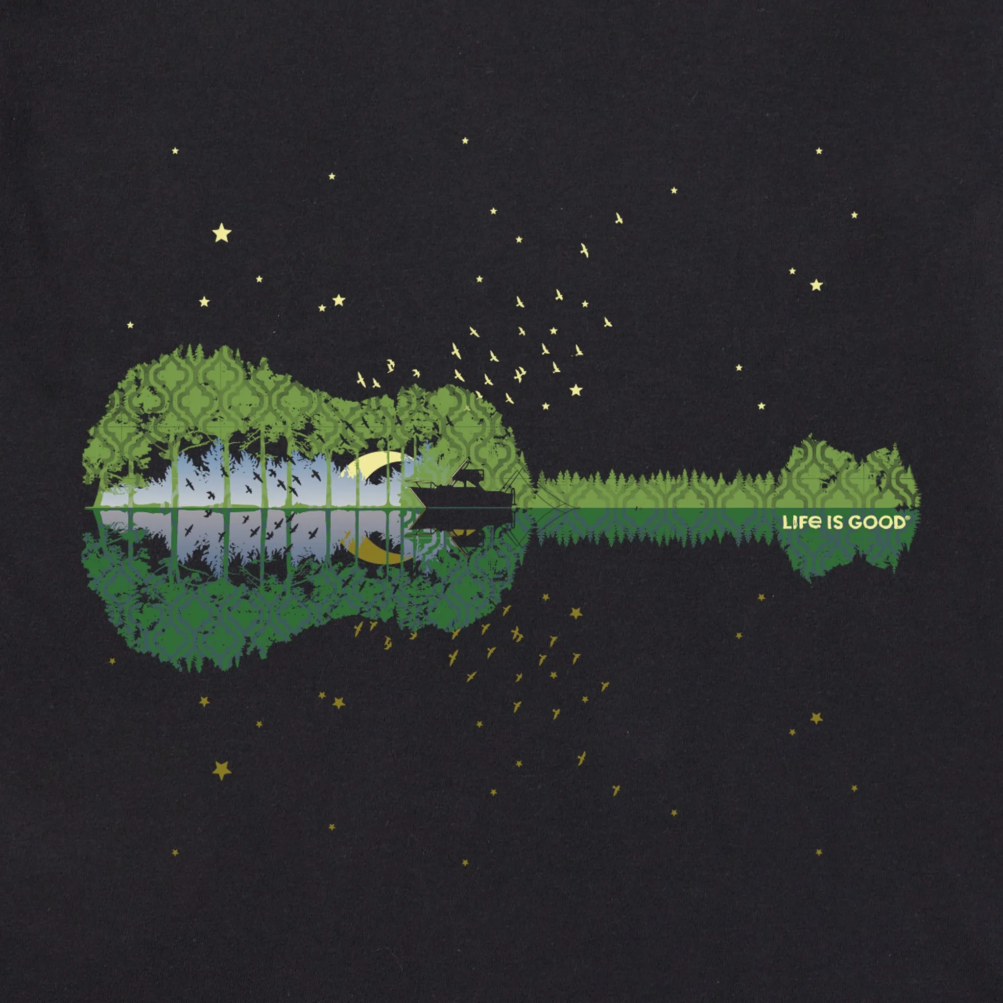 Men's Fishing Rhythm Short Sleeve Tee Life is Good