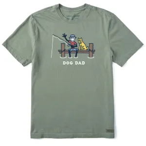 Men's Jake Dog Dad Fishing Short Sleeve Tee Life is Good