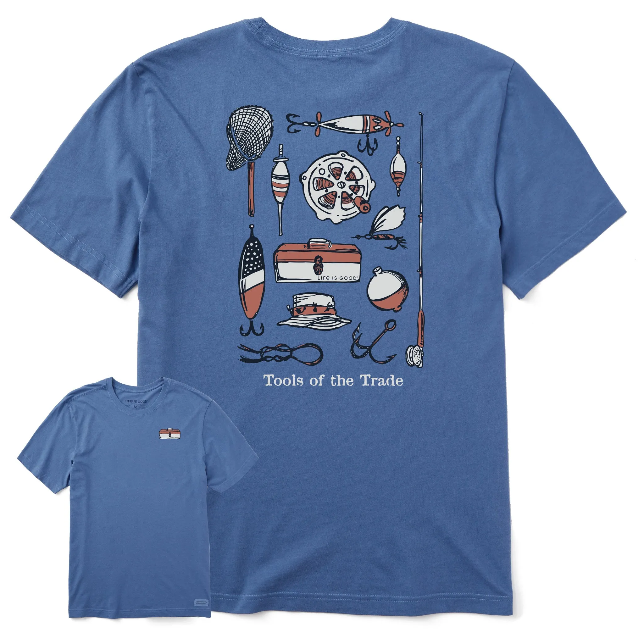 Men's Tools of the Trade Fishing Short Sleeve Tee Life is Good