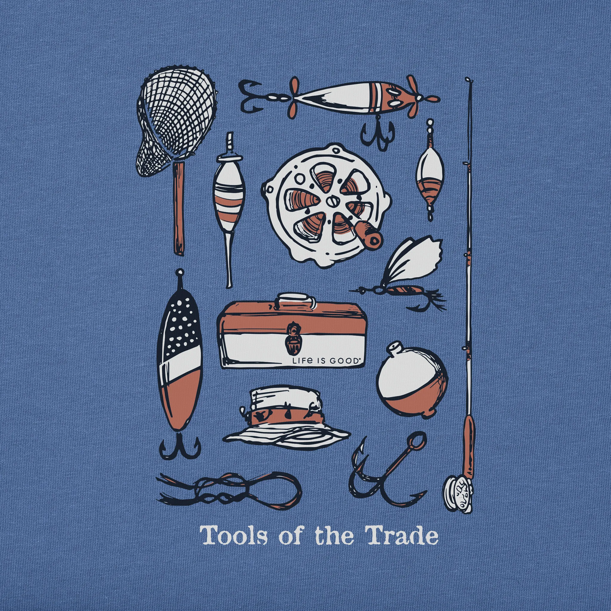 Men's Tools of the Trade Fishing Short Sleeve Tee Life is Good