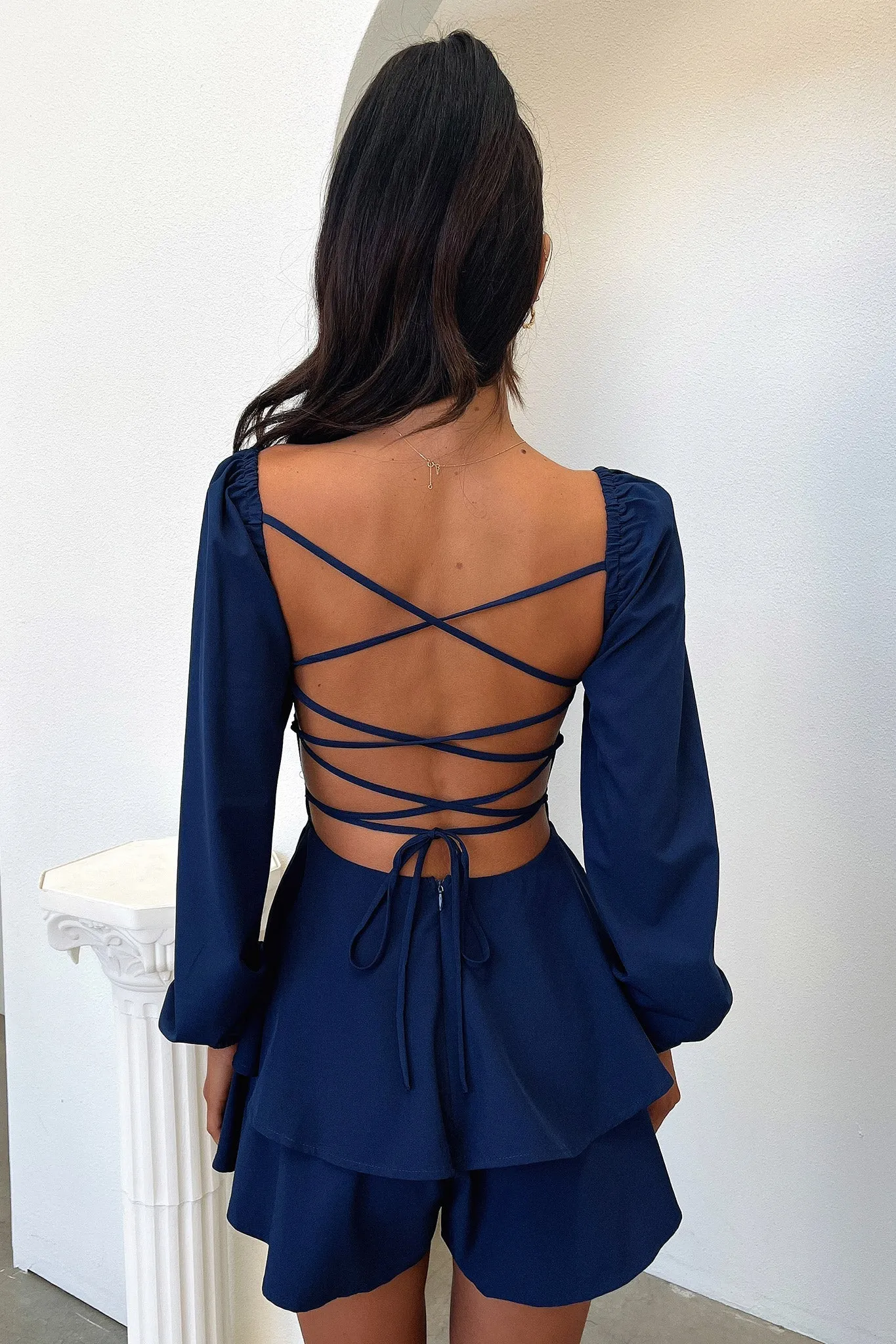 Mila Playsuit - Navy