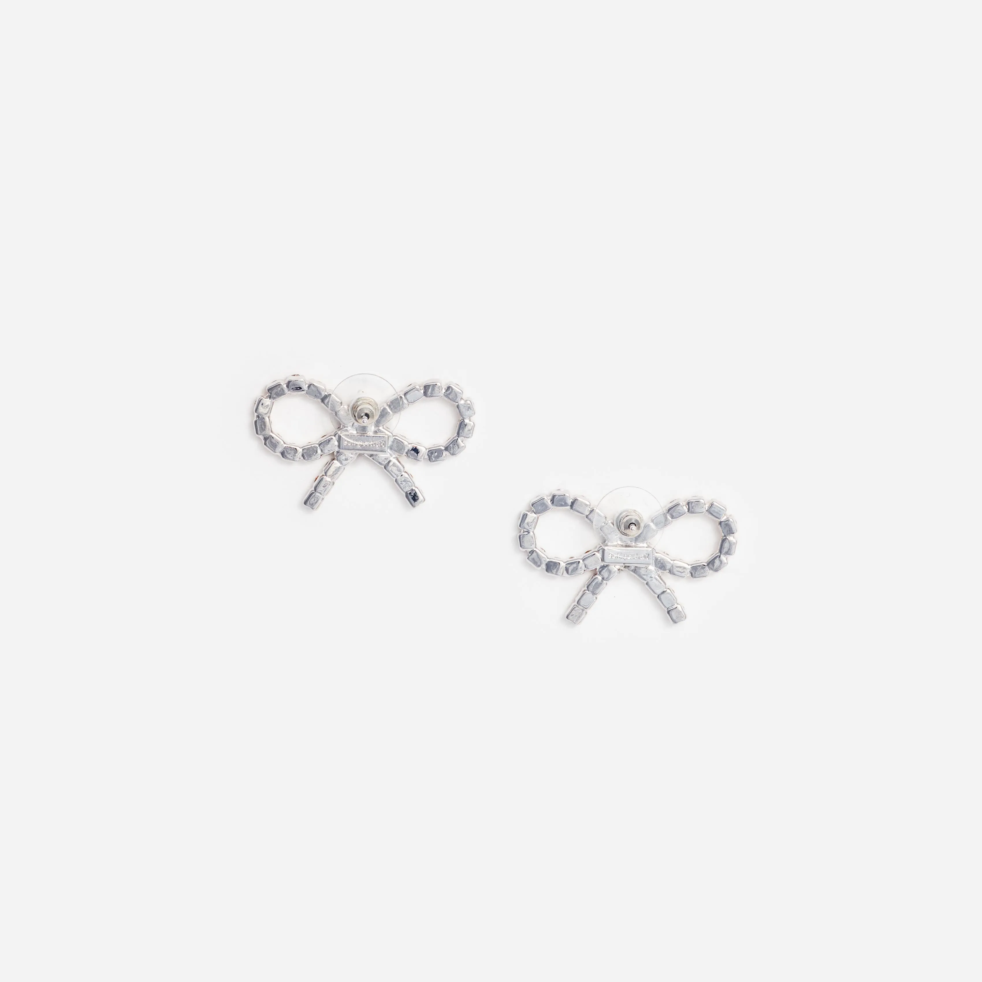 Mini Bow Crystal Earrings Self Portrait