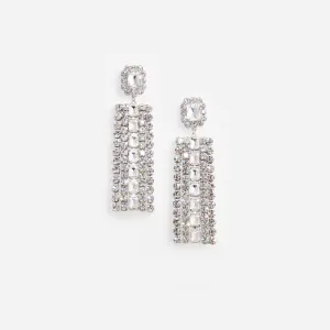 Multi Crystal Droplet Earrings Self Portrait