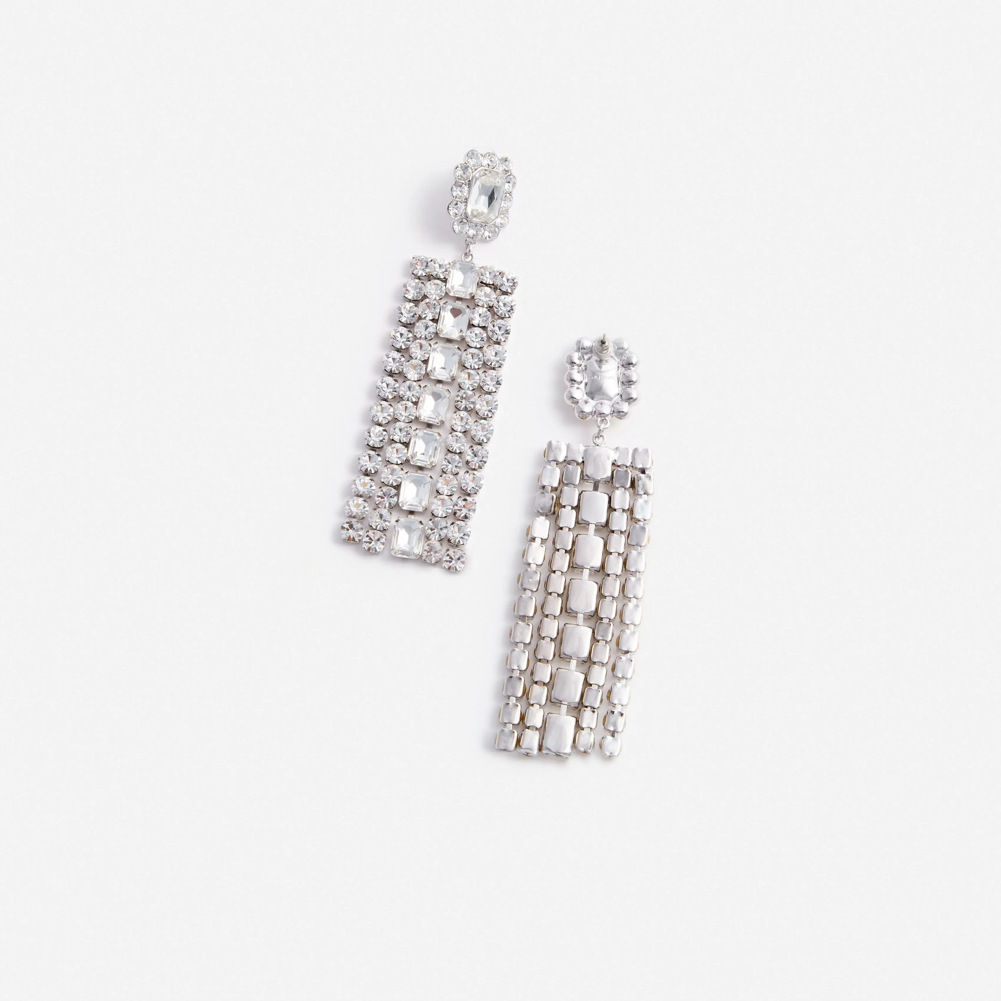 Multi Crystal Droplet Earrings Self Portrait