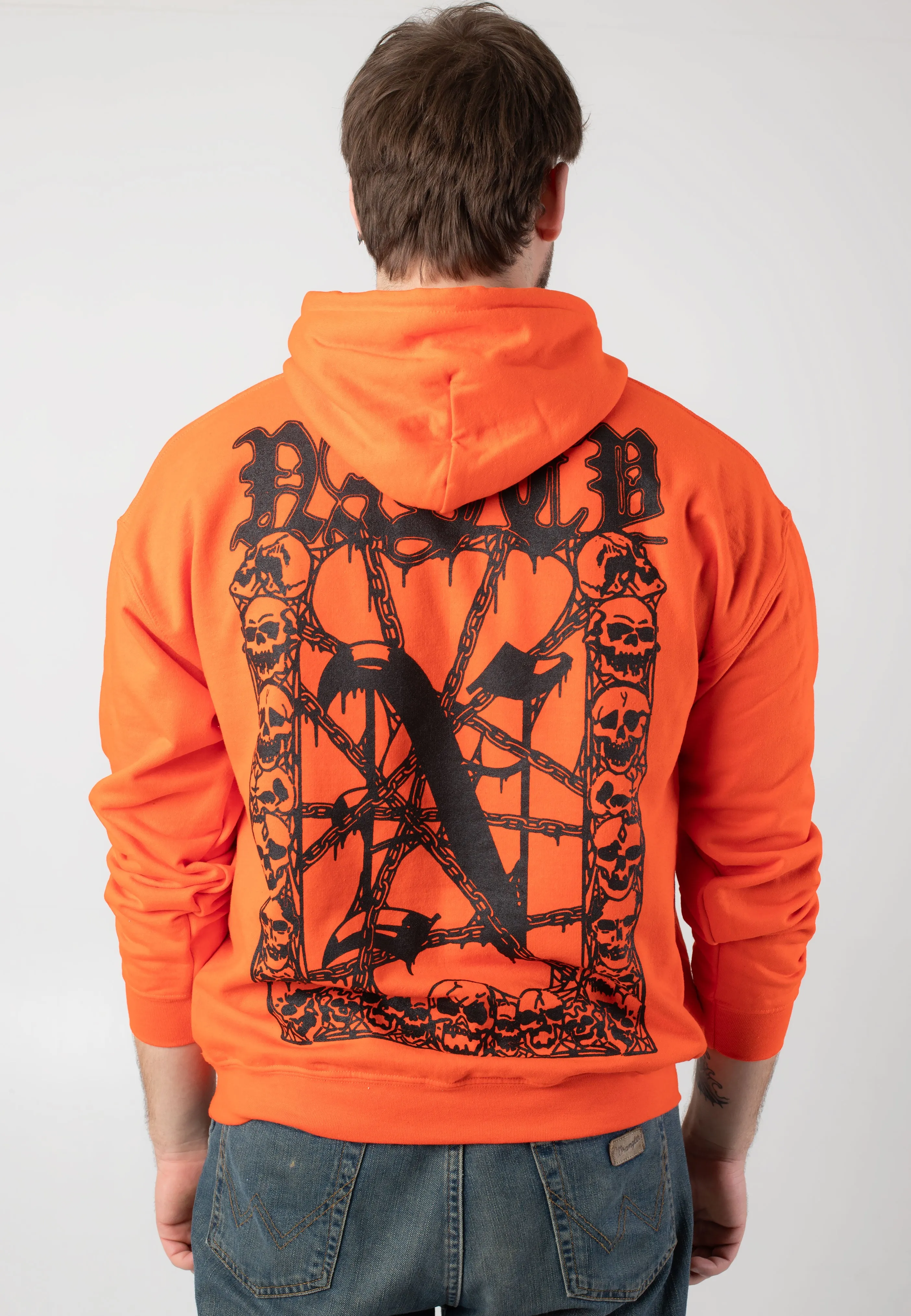 Nasty - Skull Frame Orange - Hoodie