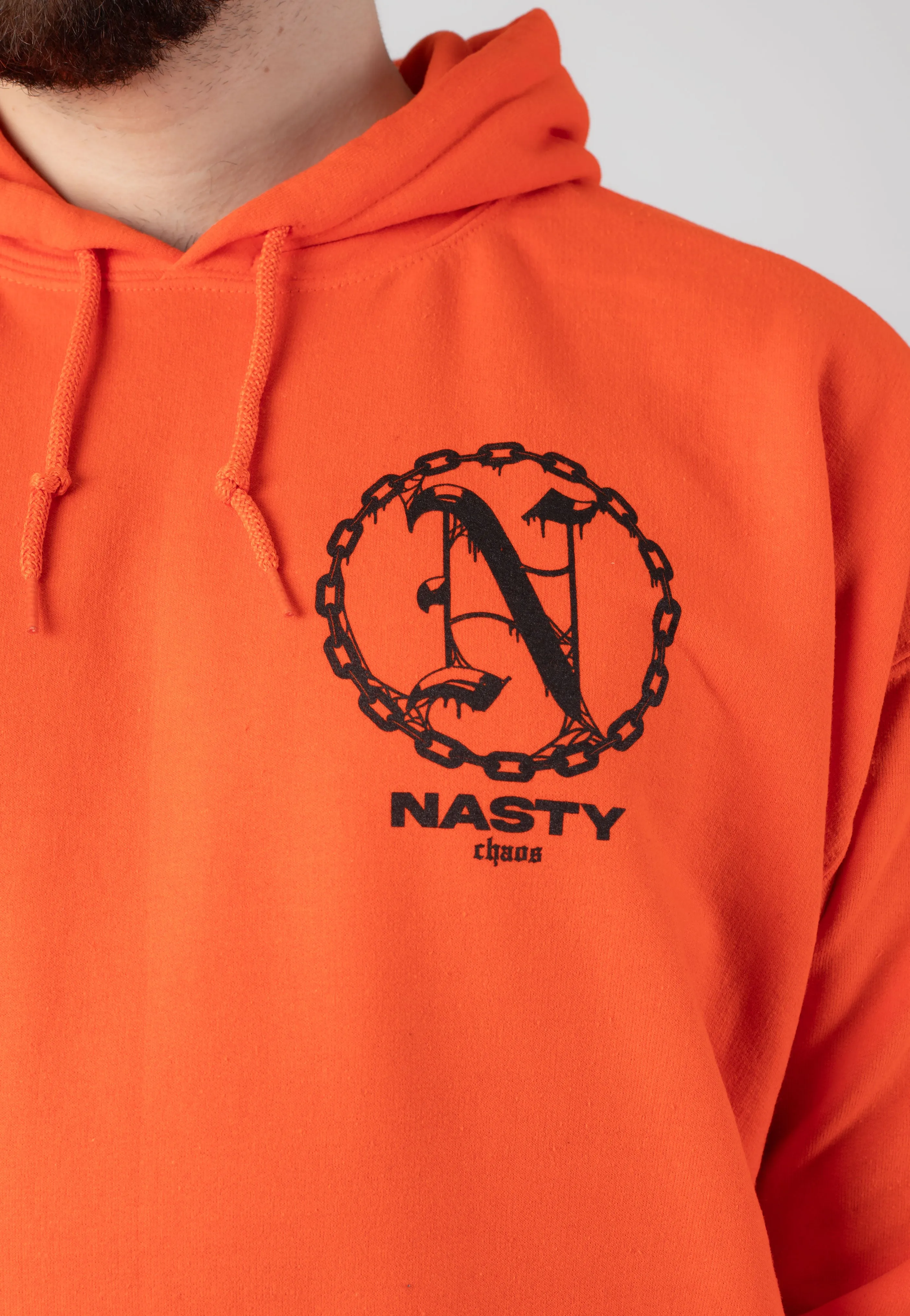 Nasty - Skull Frame Orange - Hoodie