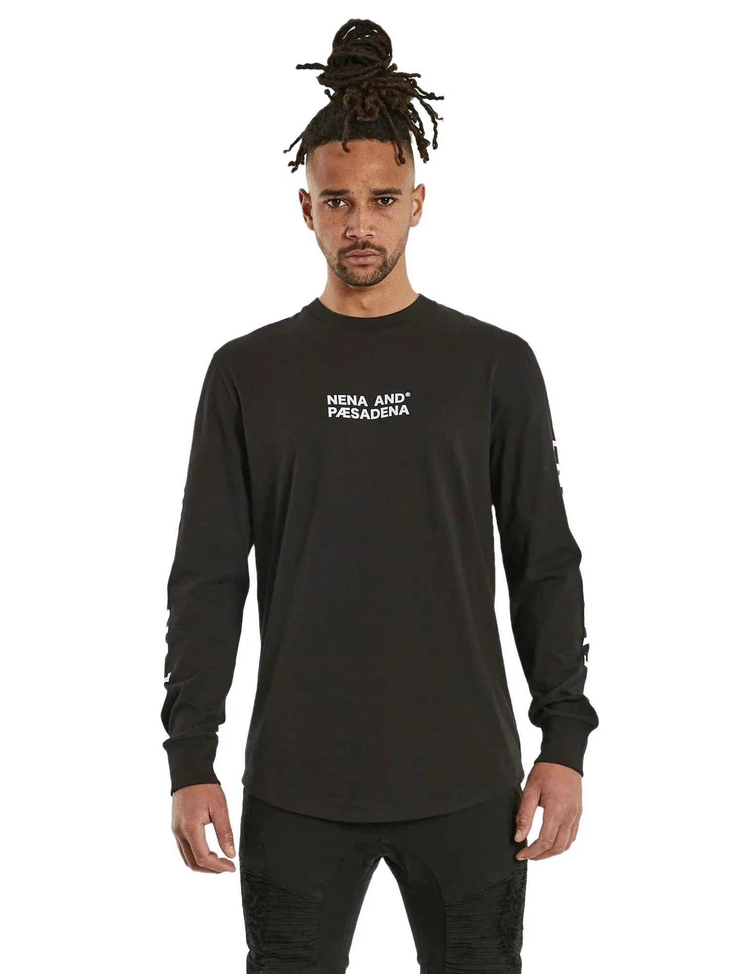 Nena And Pasadena - NXP Attack Mode Cape Back Long Sleeve Tee - Jet Black