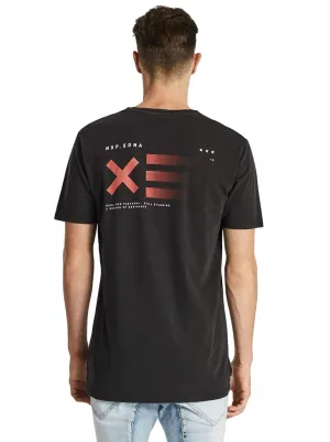 Nena And Pasadena - NXP Dominance Step Hem Tee - Pigment Black