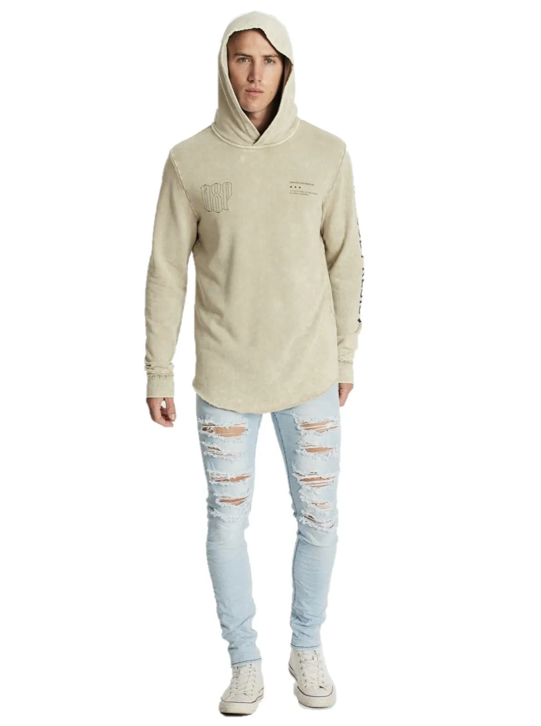 Nena And Pasadena - NXP Weaponry Dual Curved Hooded Sweater- Acid Sand