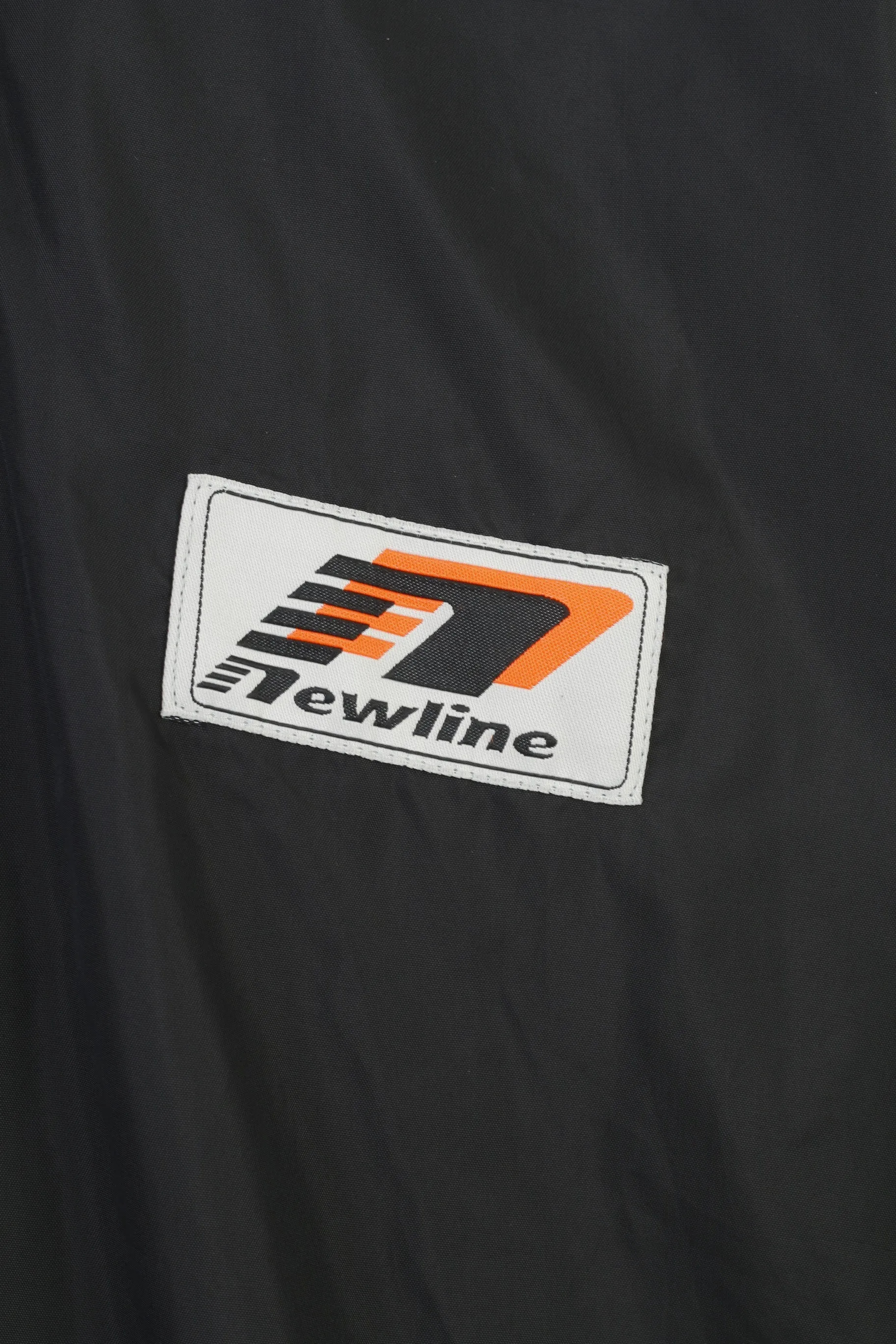 Newline Men S Jacket Black Run Performance Wear Nylon Sport Zip Neck Top