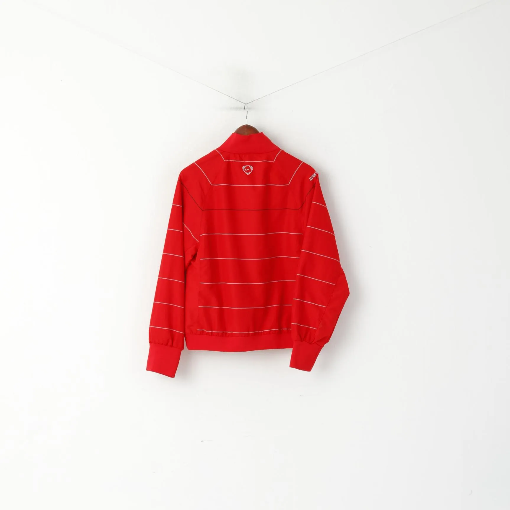 Nike Aston Villa Men S Jacket Red AVFC Football Full Zip Sportswear Track Top
