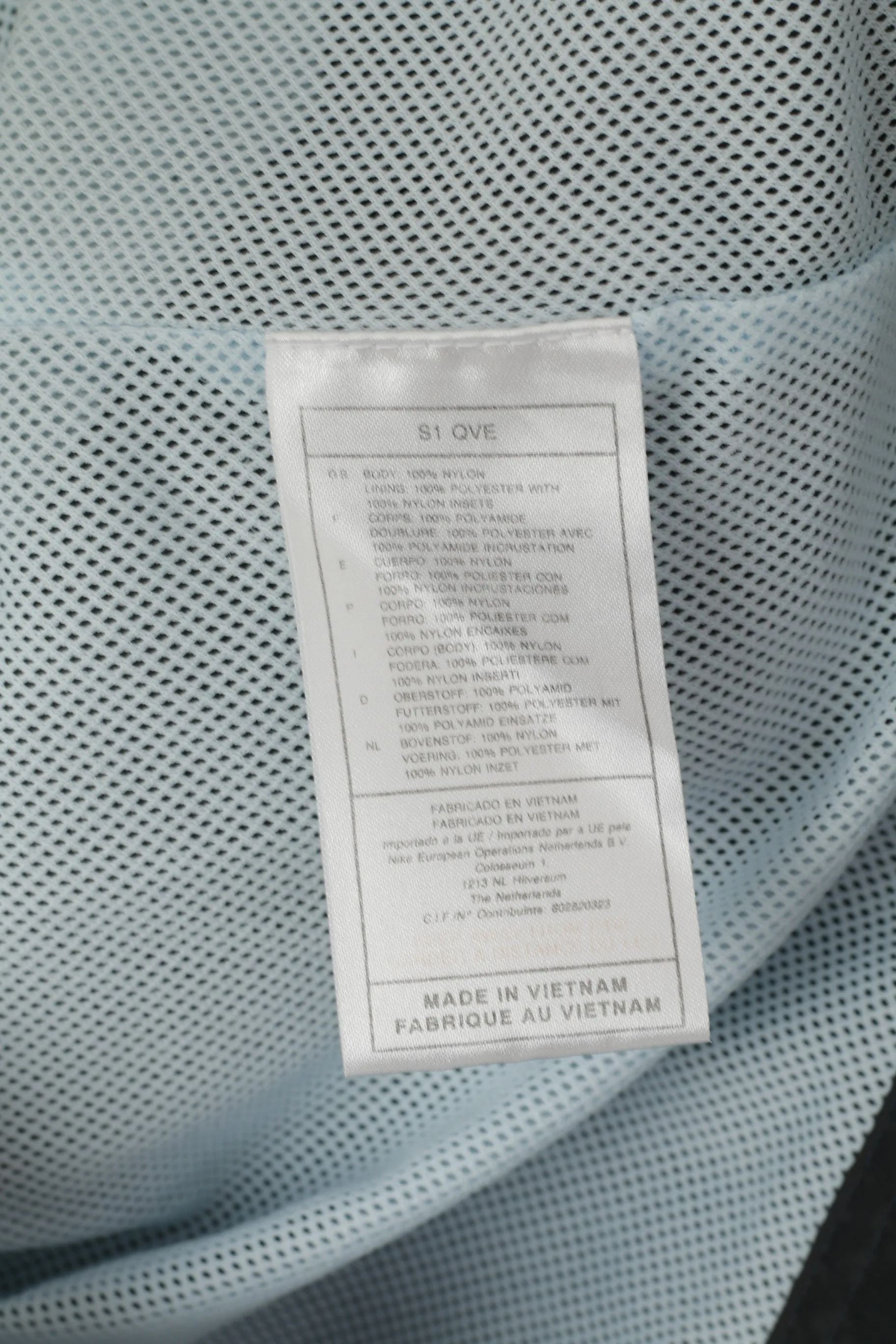 Nike Men S Jacket Grey Nylon Waterproof  Sport Hooded Zip Up Basic Top