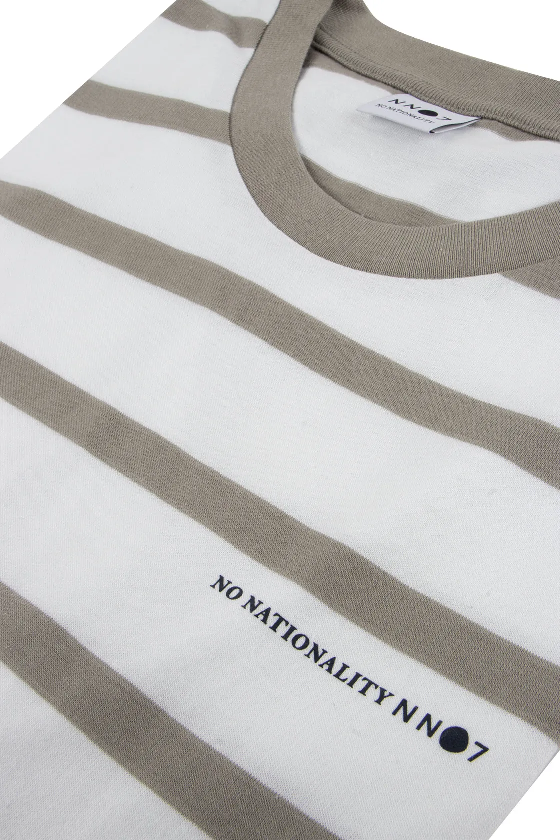 NN07 Aspen Stripe Tee Grey