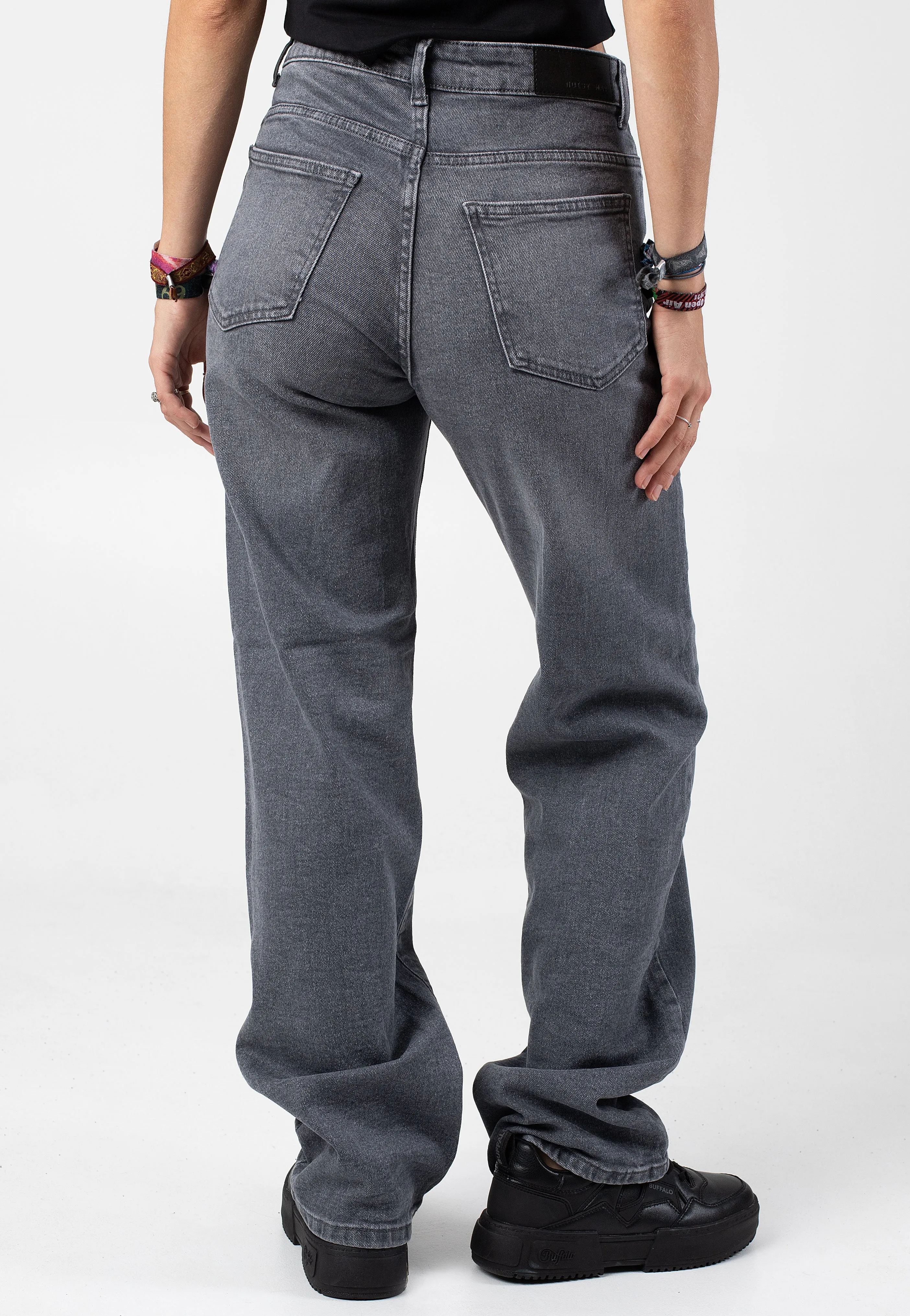 Noisy May - Yolanda Dark Grey Denim Grey - Jeans