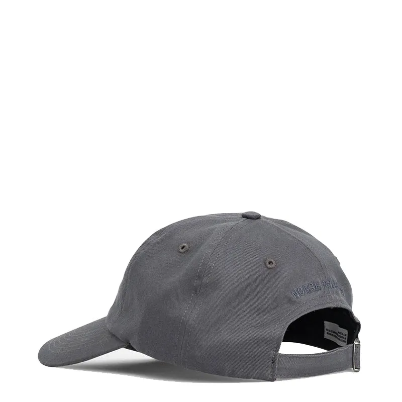 Norse Projects Twill Sports Cap Magnet Grey