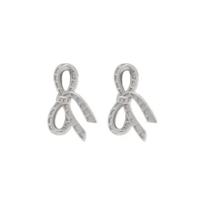 Olivia Burton Sterling Silver Bow Stud Earrings OBJVBE34