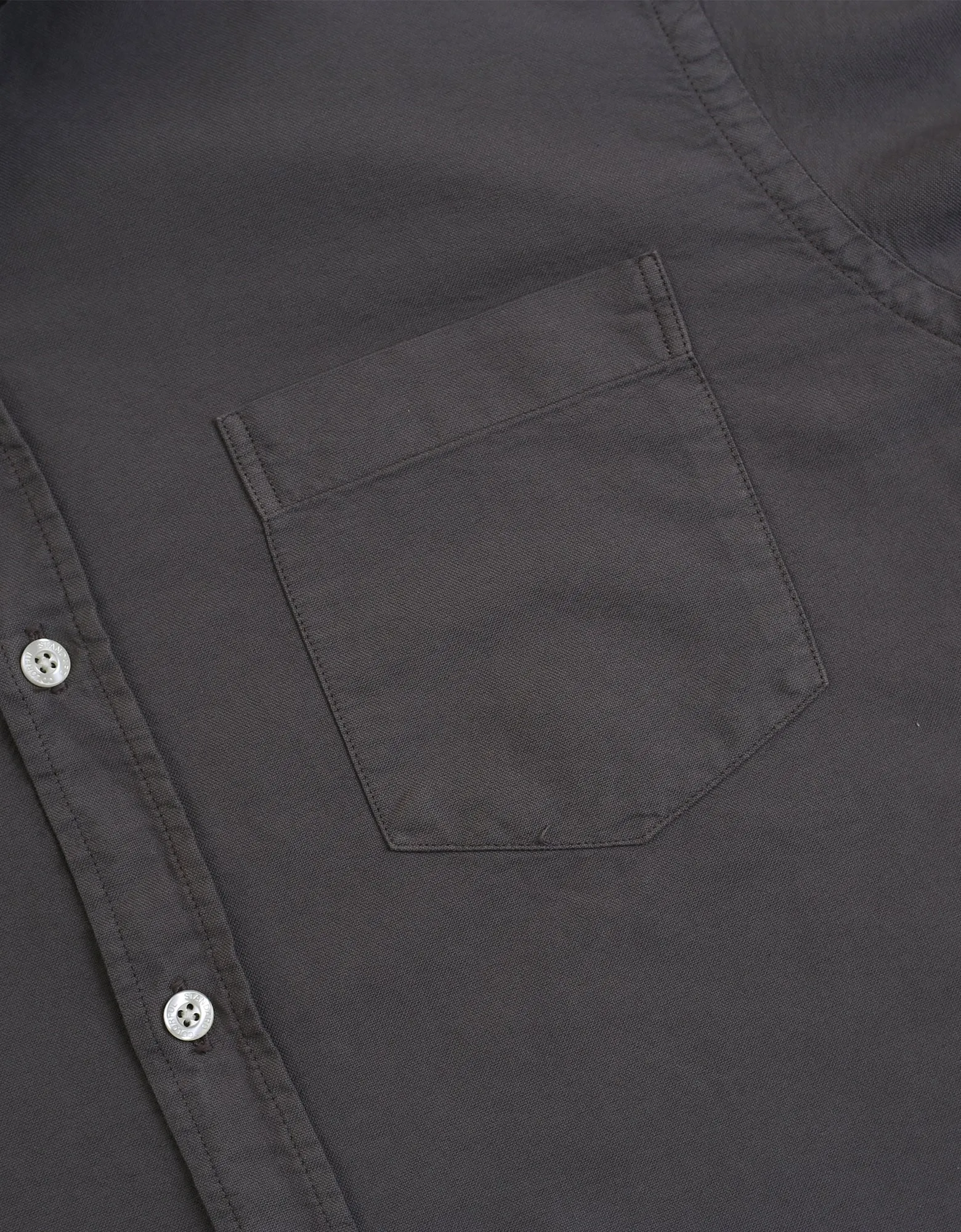 Organic Button Down Shirt - Navy Blue