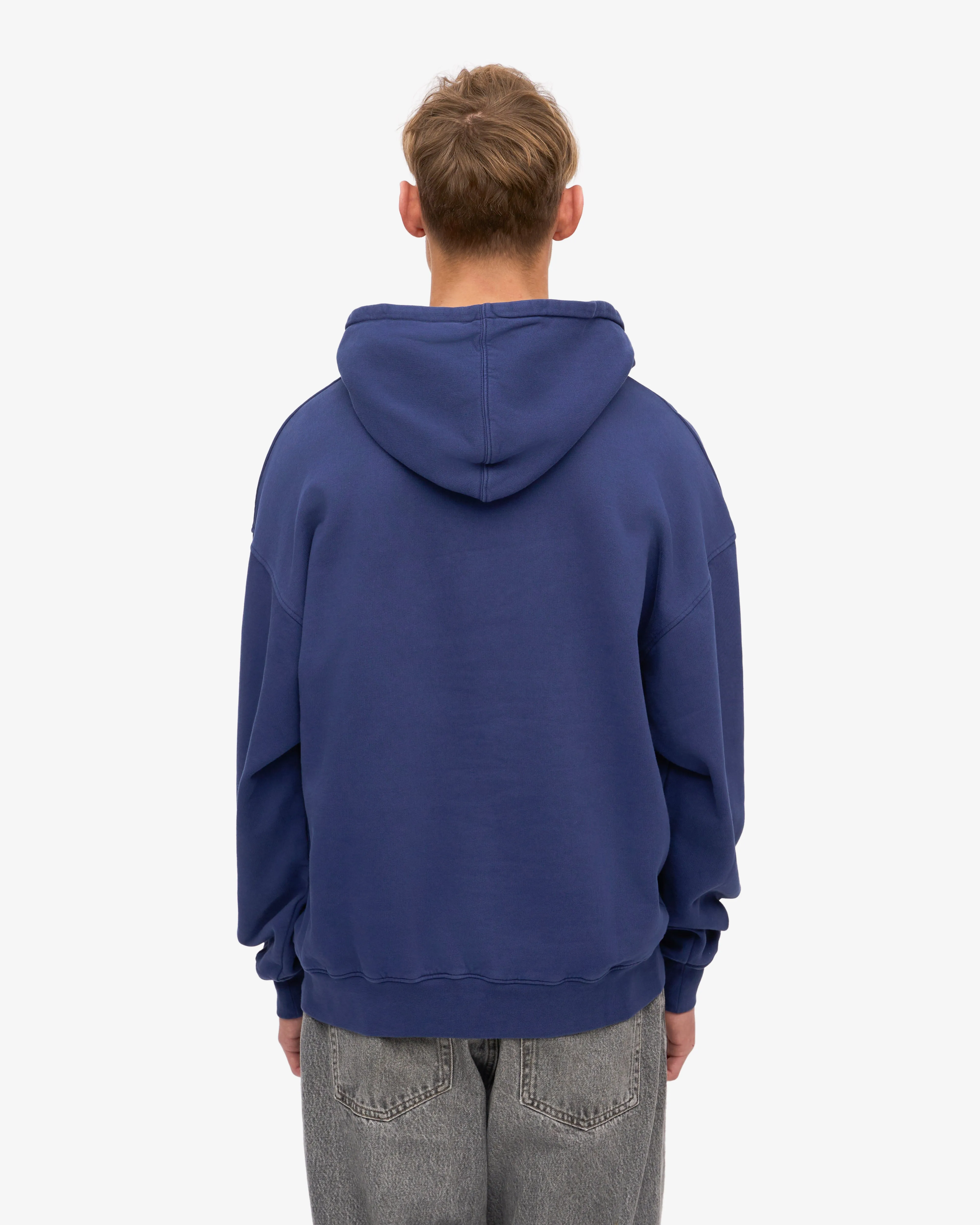 Organic Oversized Hood - Marine Blue