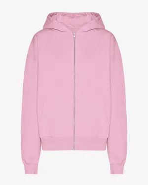 Organic Oversized Zip Hood - Cherry Blossom
