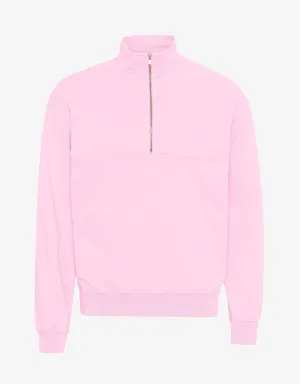 Organic Quarter Zip - Flamingo Pink