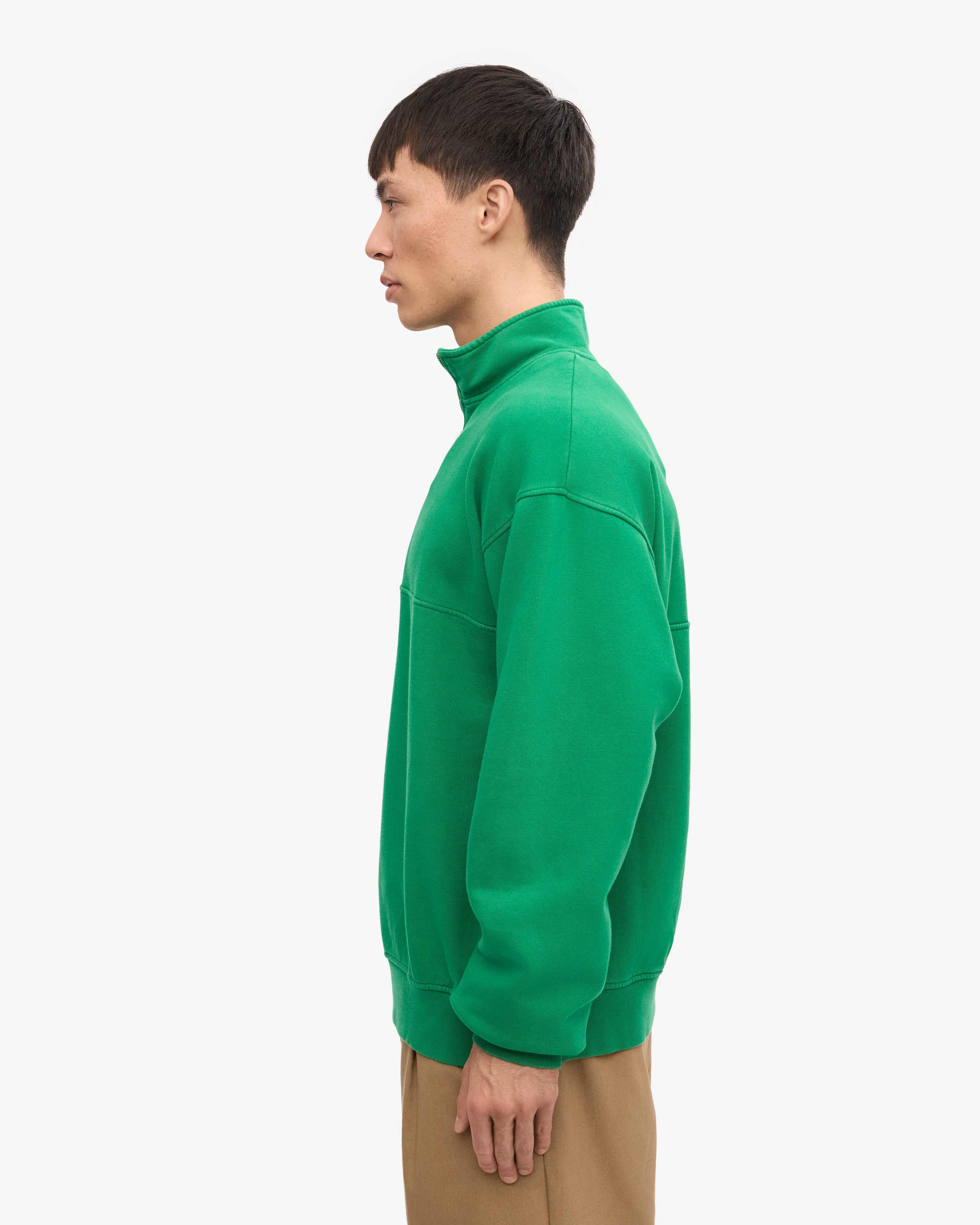 Organic Quarter Zip - Kelly Green