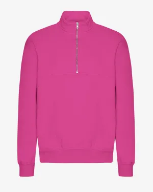 Organic Quarter Zip - Magenta Blaze