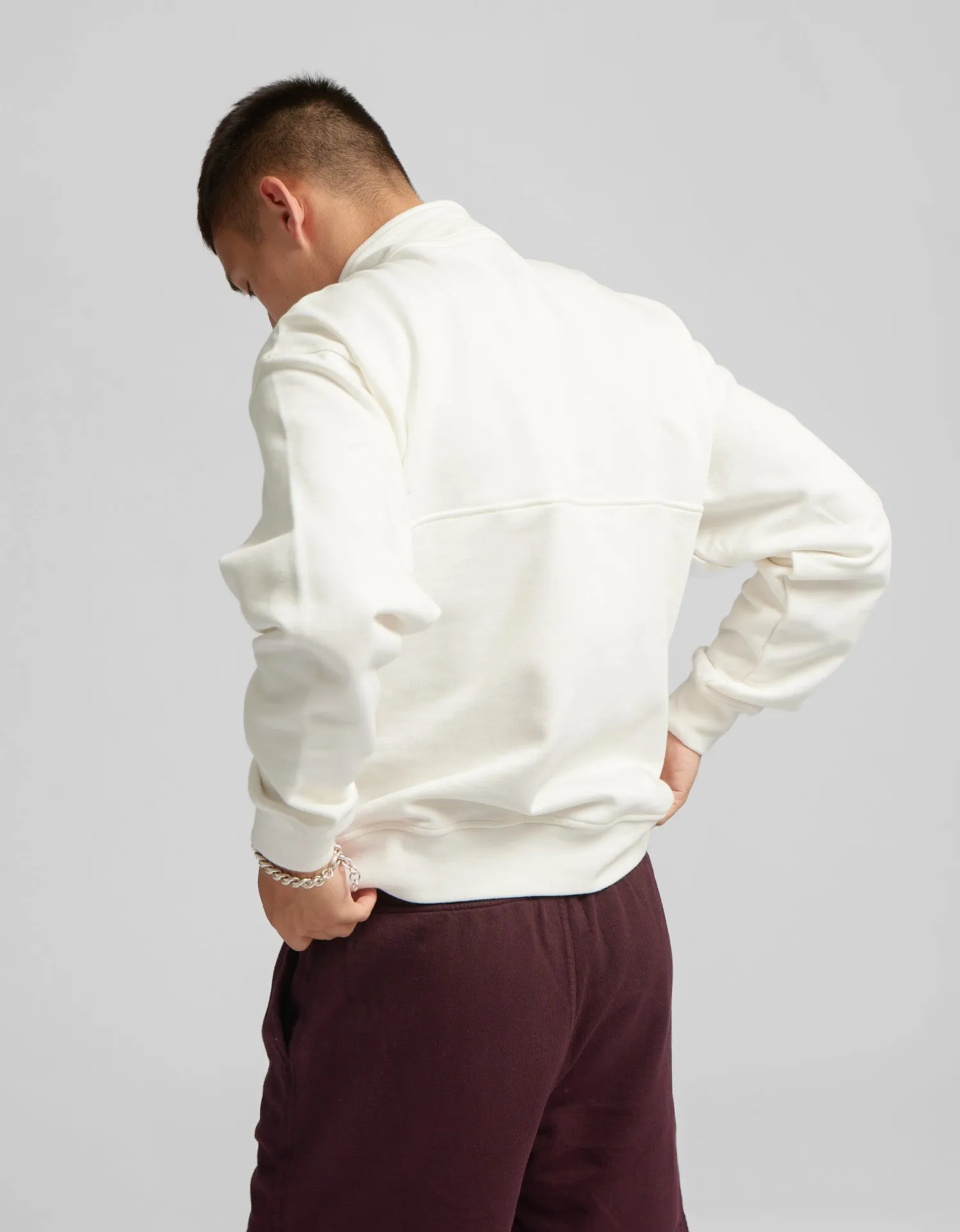 Organic Quarter Zip - Misty Brown