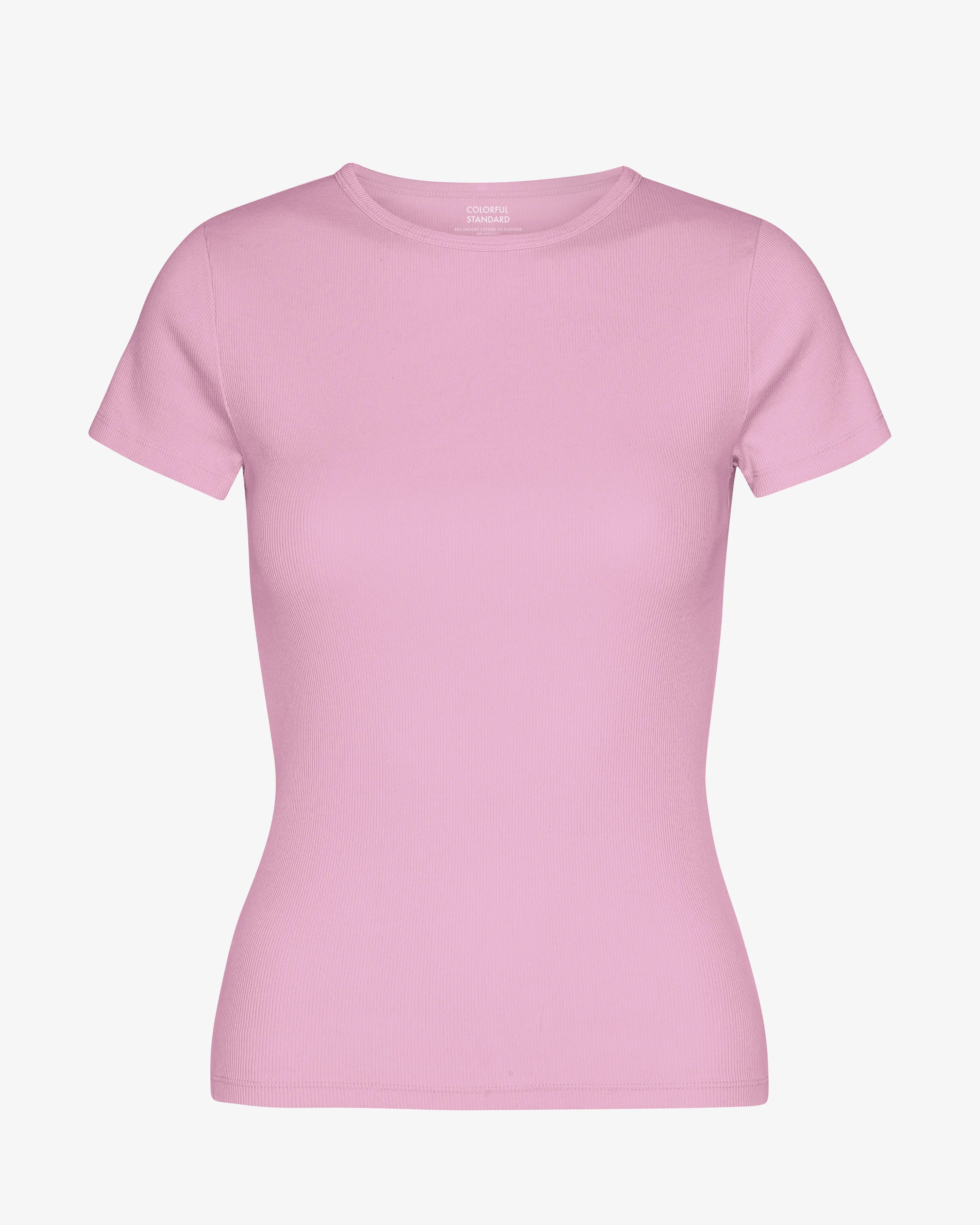 Organic Rib T-Shirt - Cherry Blossom