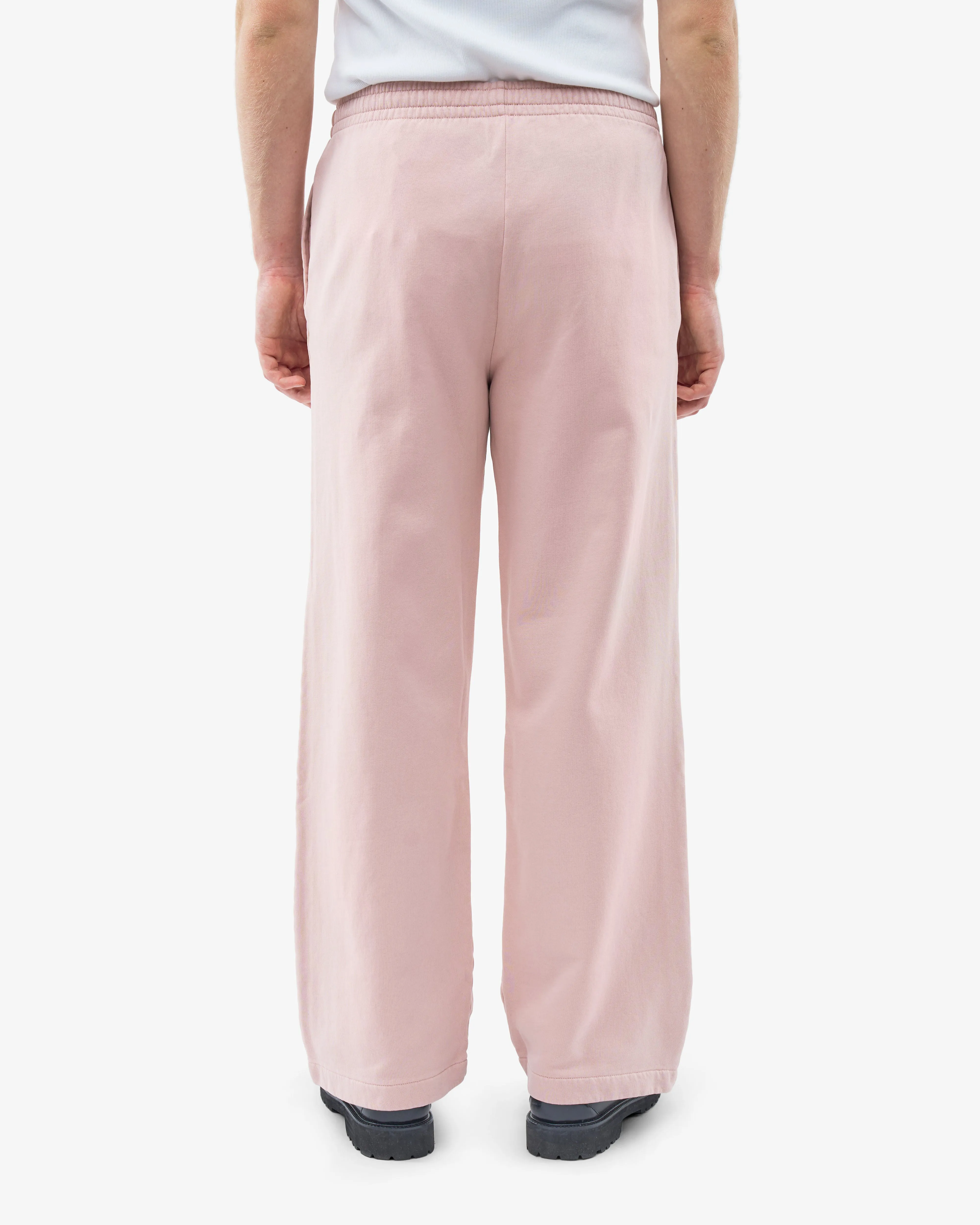 Organic Straight Leg Sweatpants - Faded Pink