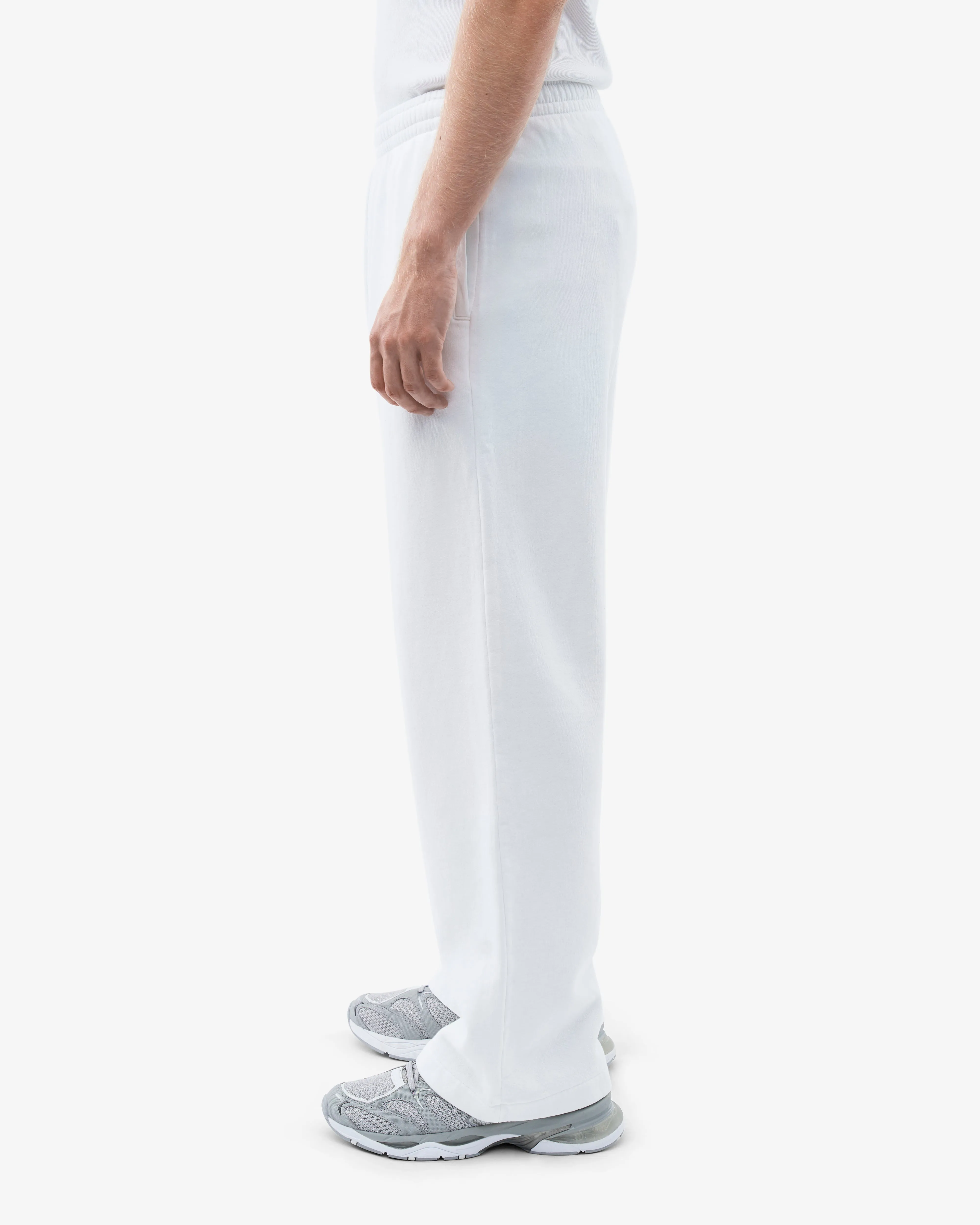 Organic Straight Leg Sweatpants - Optical White