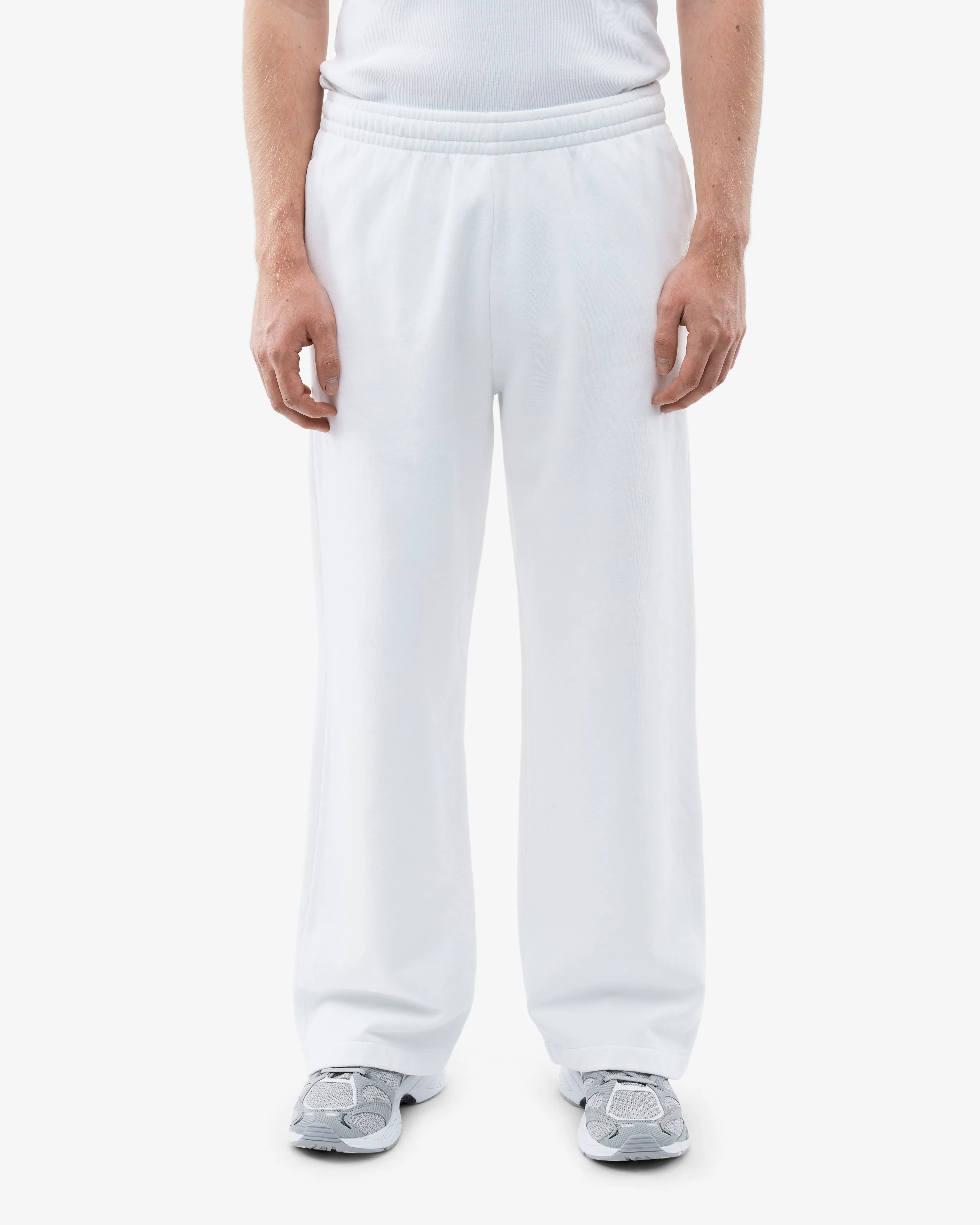Organic Straight Leg Sweatpants - Optical White