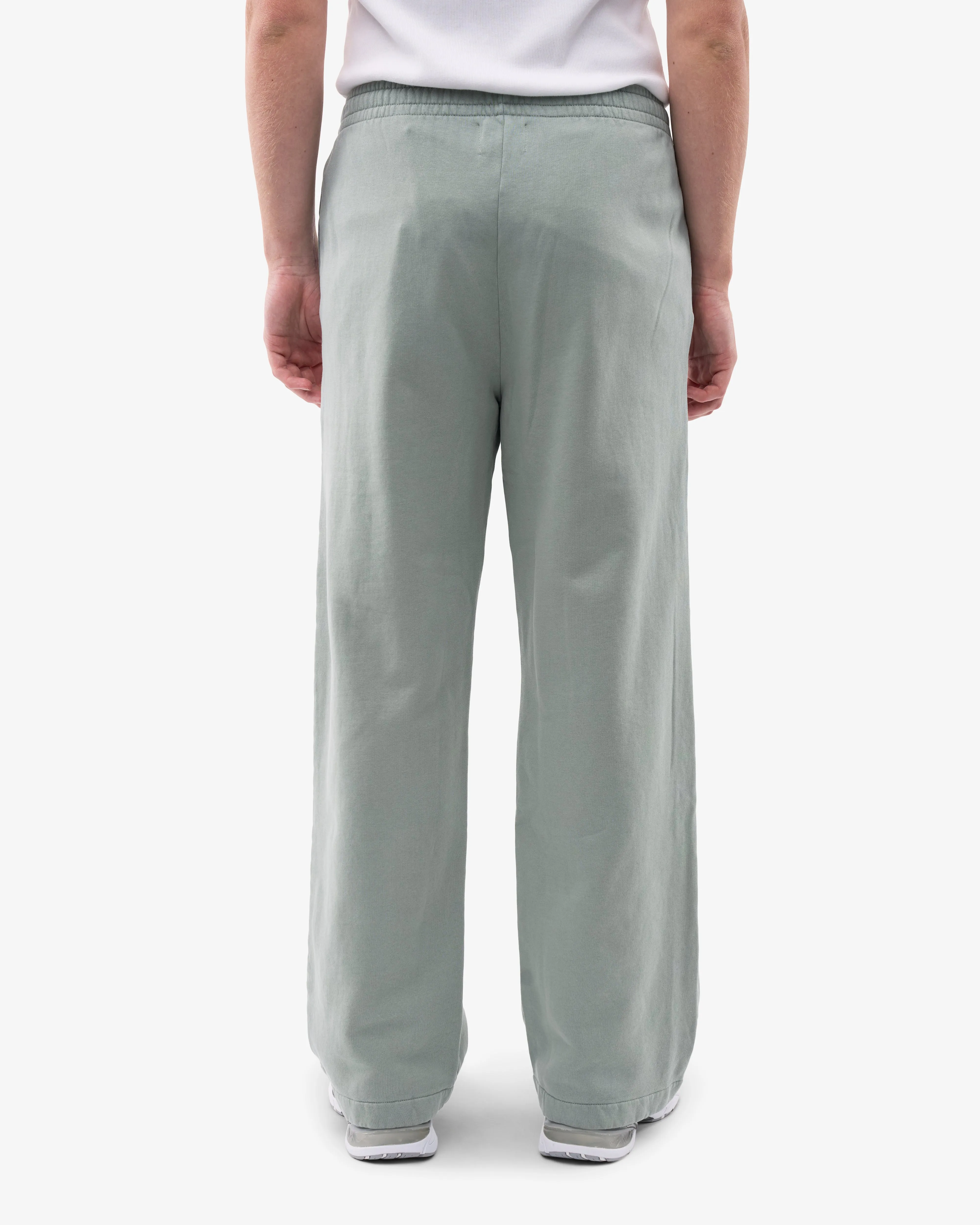 Organic Straight Leg Sweatpants - Steel Blue