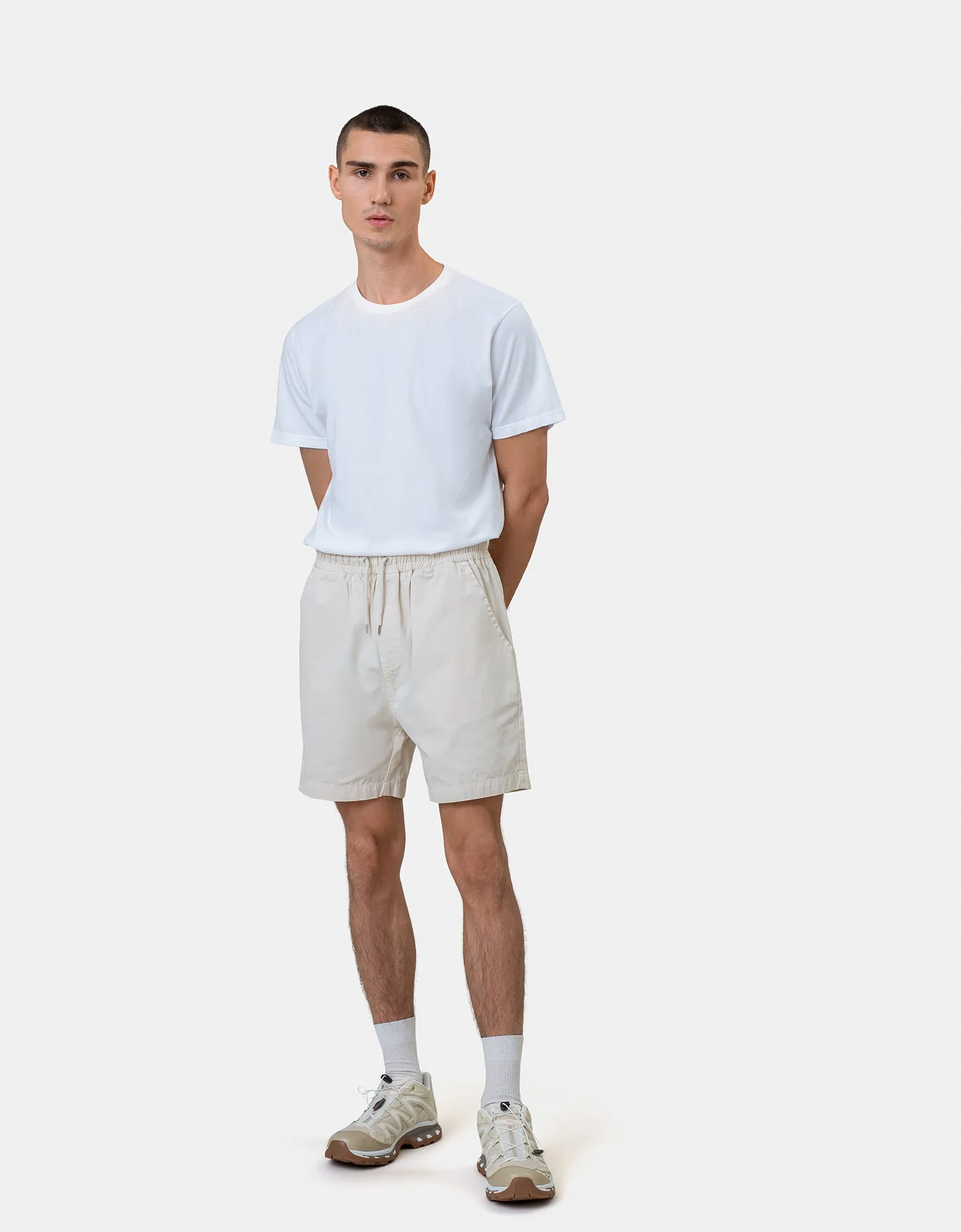 Organic Twill Shorts - Cloudy Grey