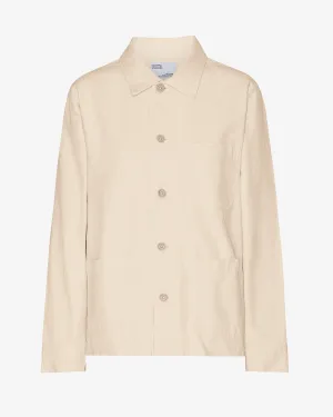 Organic Workwear Jacket - Ivory White