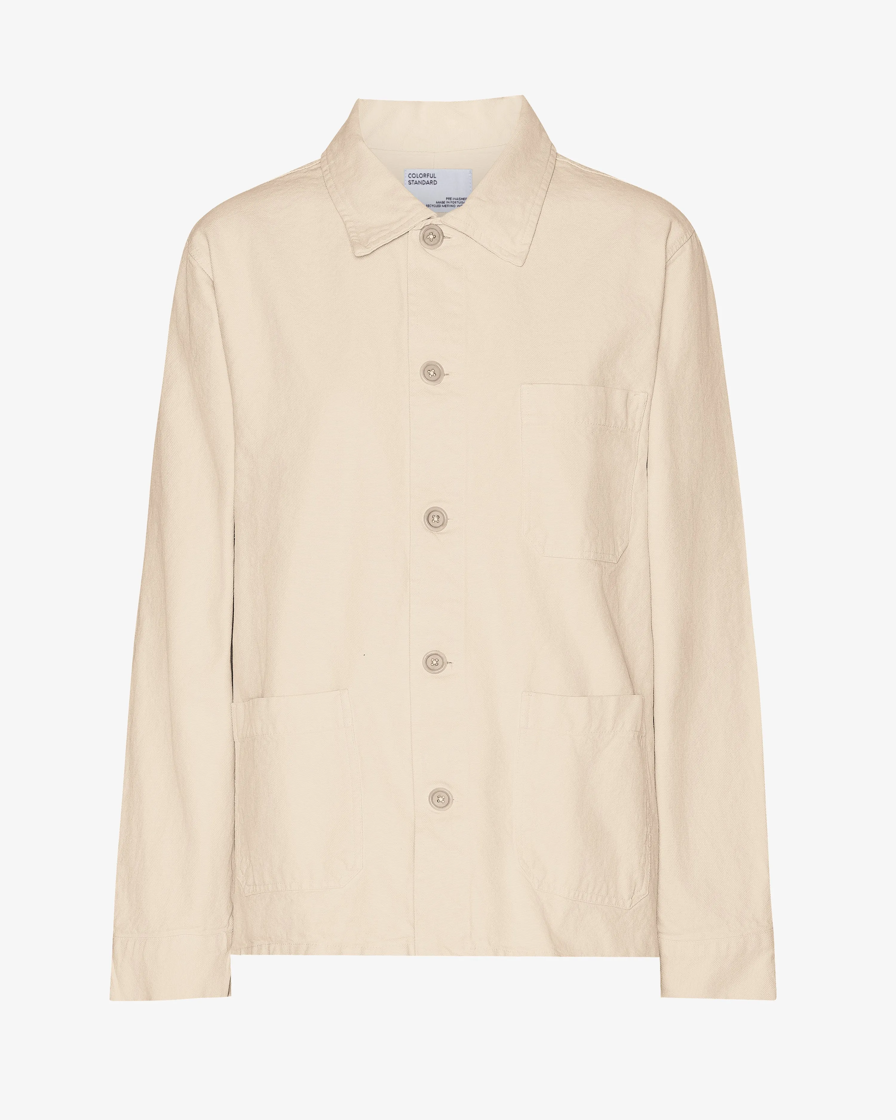 Organic Workwear Jacket - Ivory White