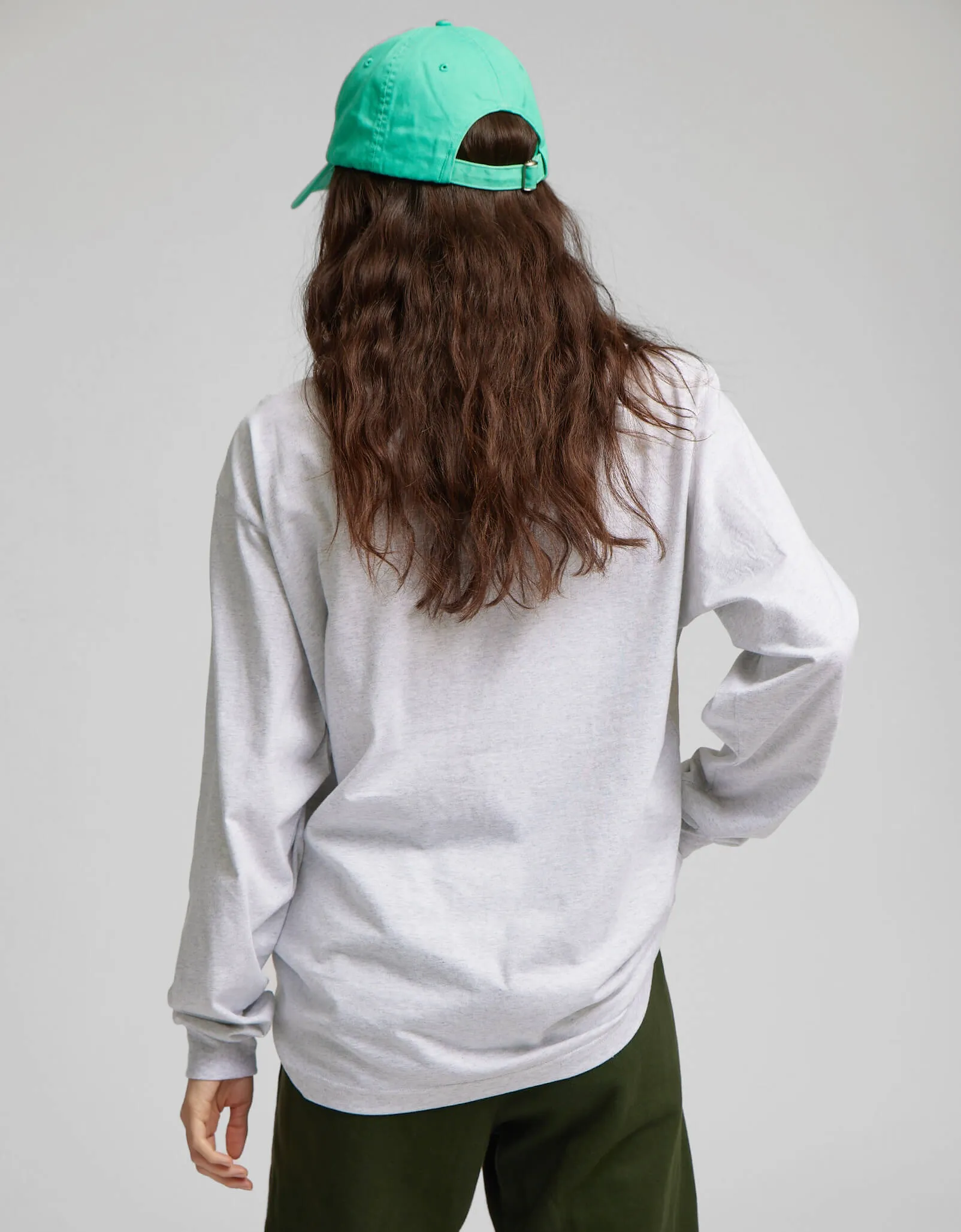 Oversized Organic LS T-shirt - Dusty Olive