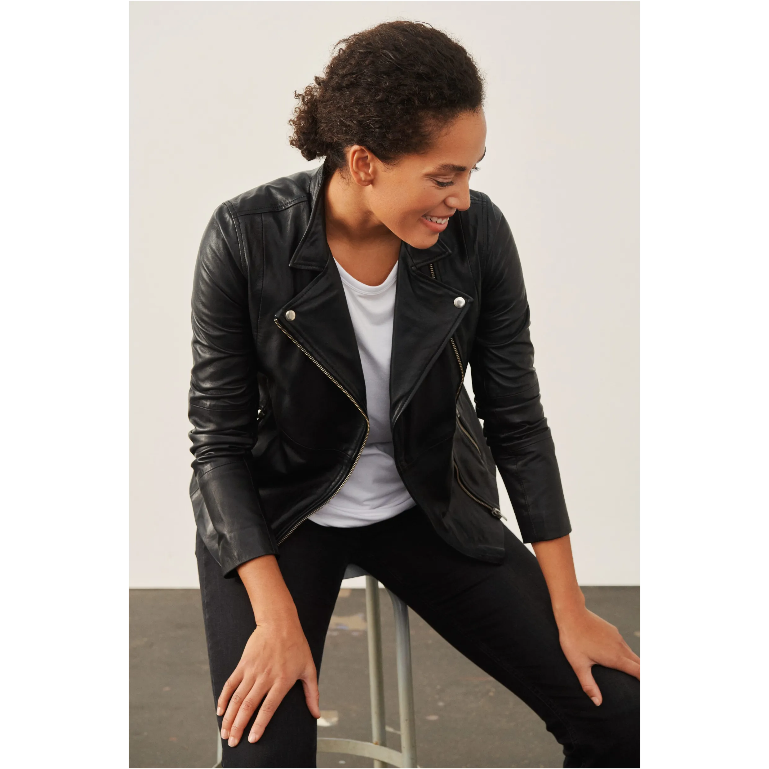 Part Two Francis Leather Jacket In Black 30305718