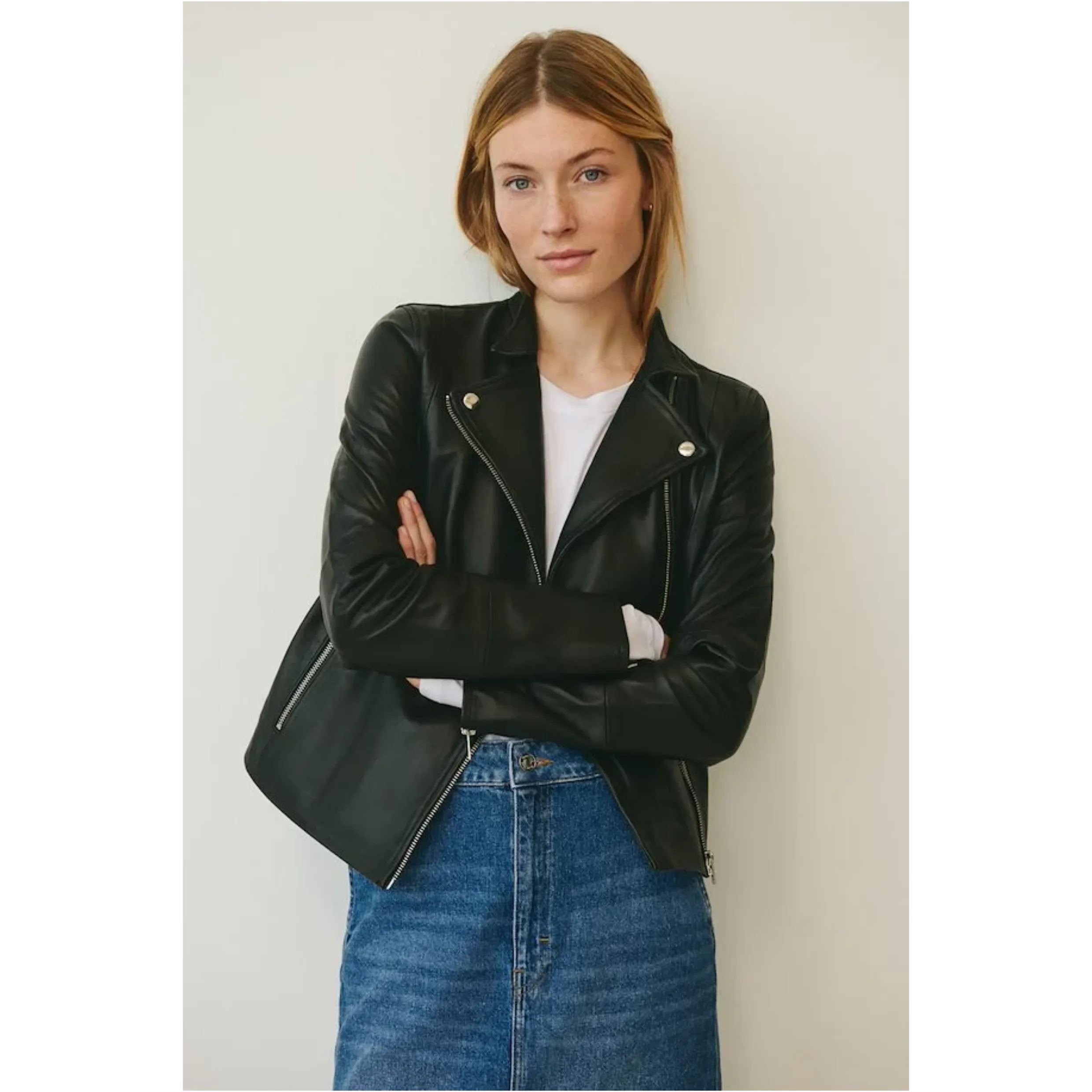 Part Two Francis Leather Jacket In Black 30305718