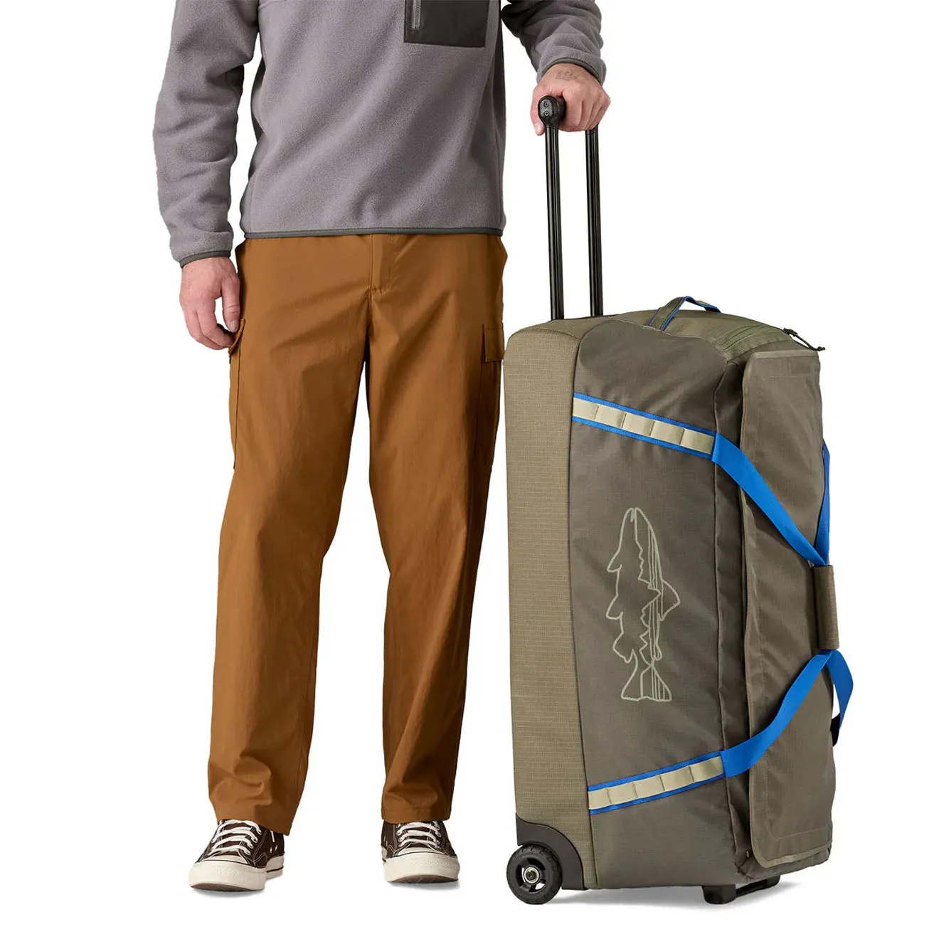 Patagonia Black Hole Wheeled Duffel 100L Basin Green